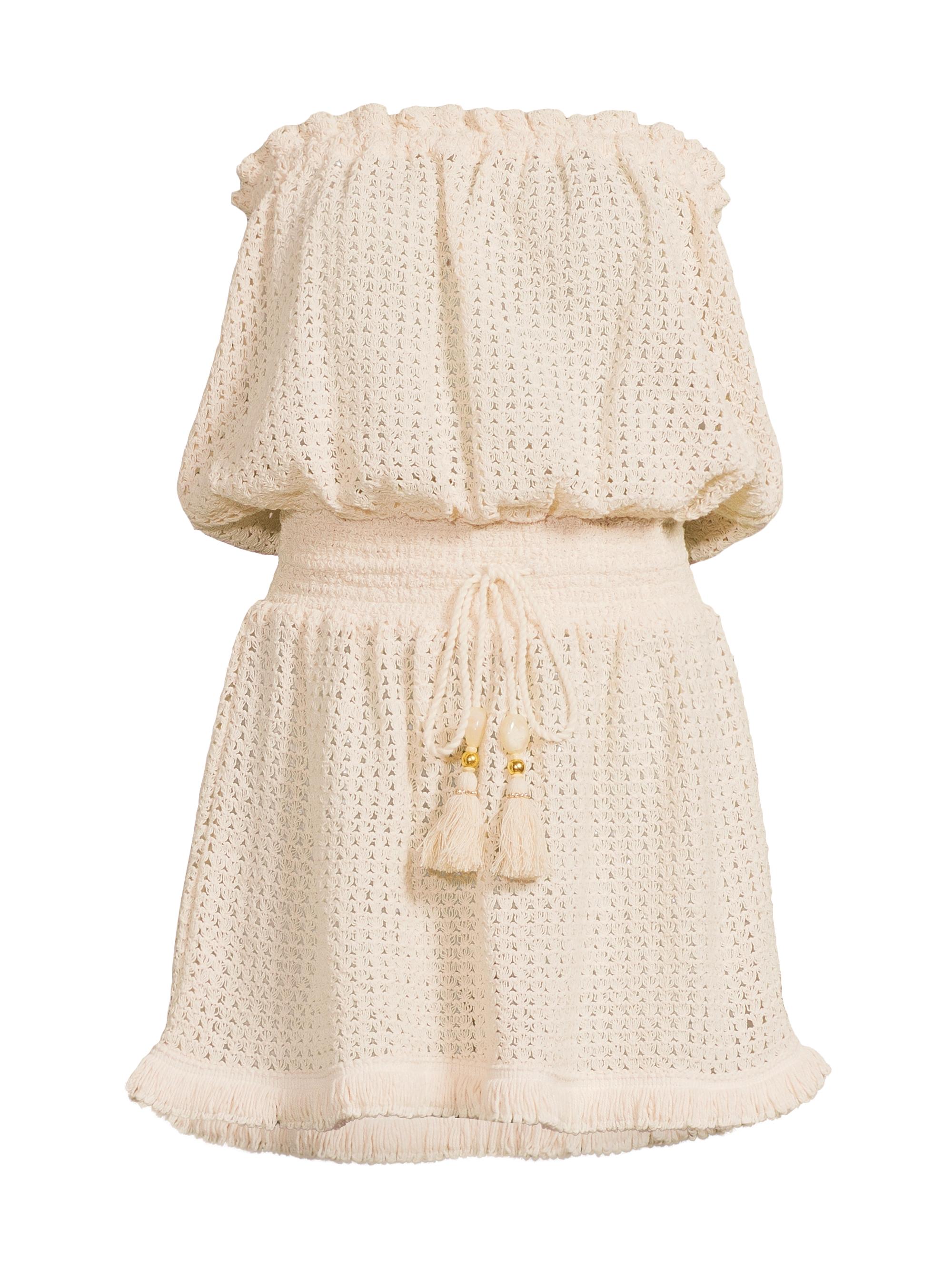 Ramy Brook Women's Lauryn Cotton Crochet-Knit Minidress - White Crochet
