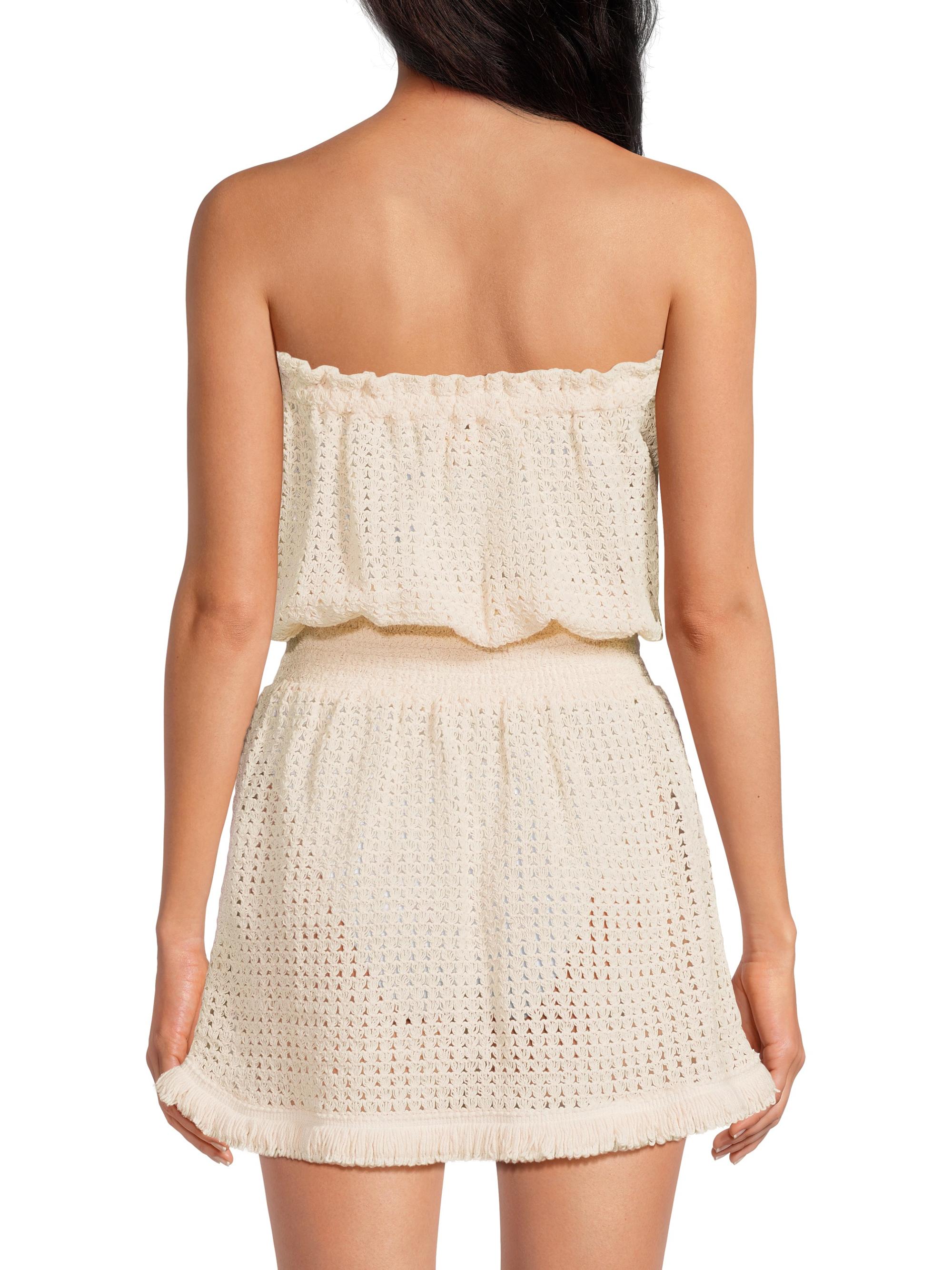 Ramy Brook Lauryn Cotton Crochet-Knit Minidress | Saks Fifth Avenue
