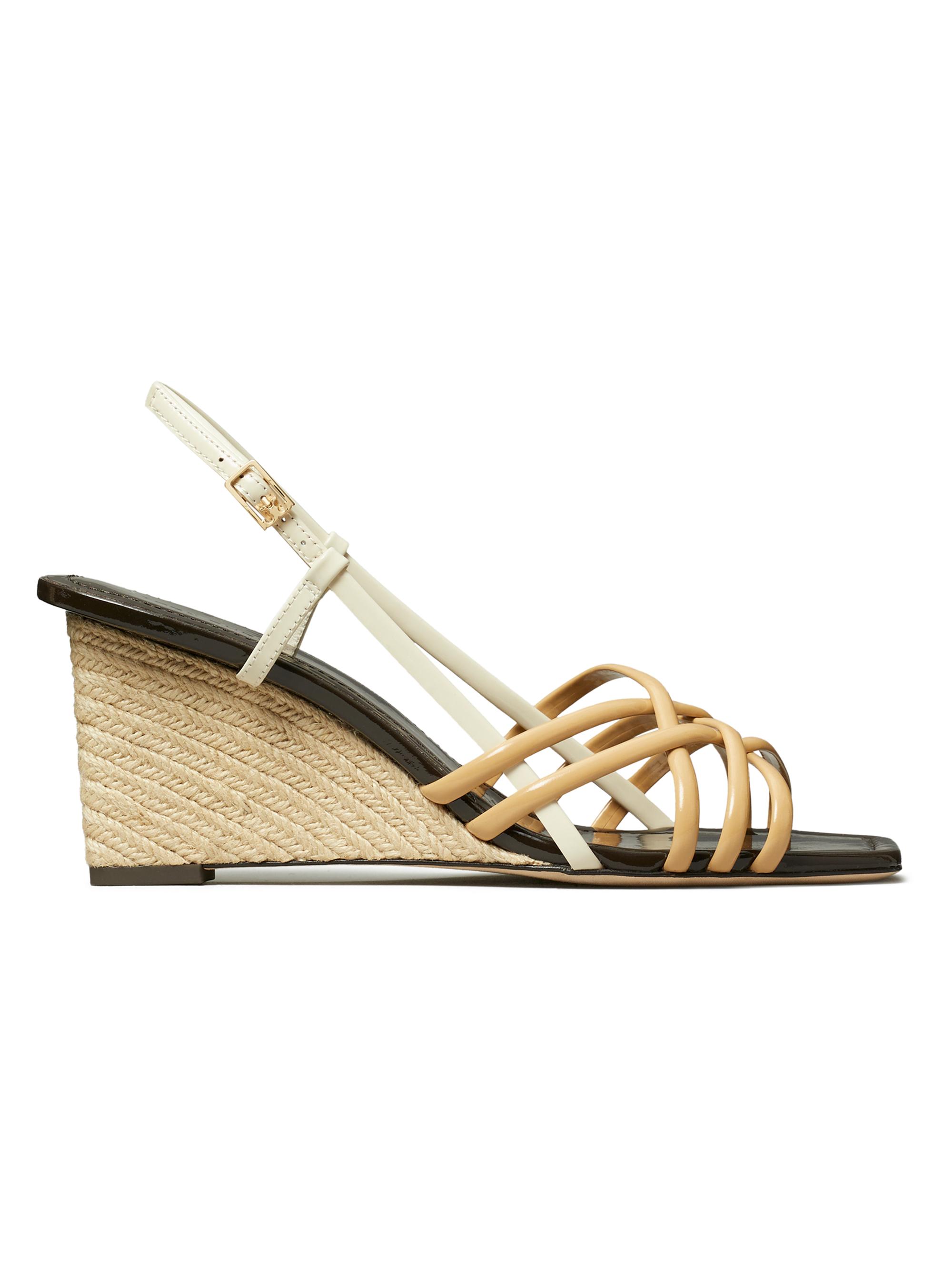 Tory Burch Multi Strap 75MM Wedge Sandals | Saks Fifth Avenue