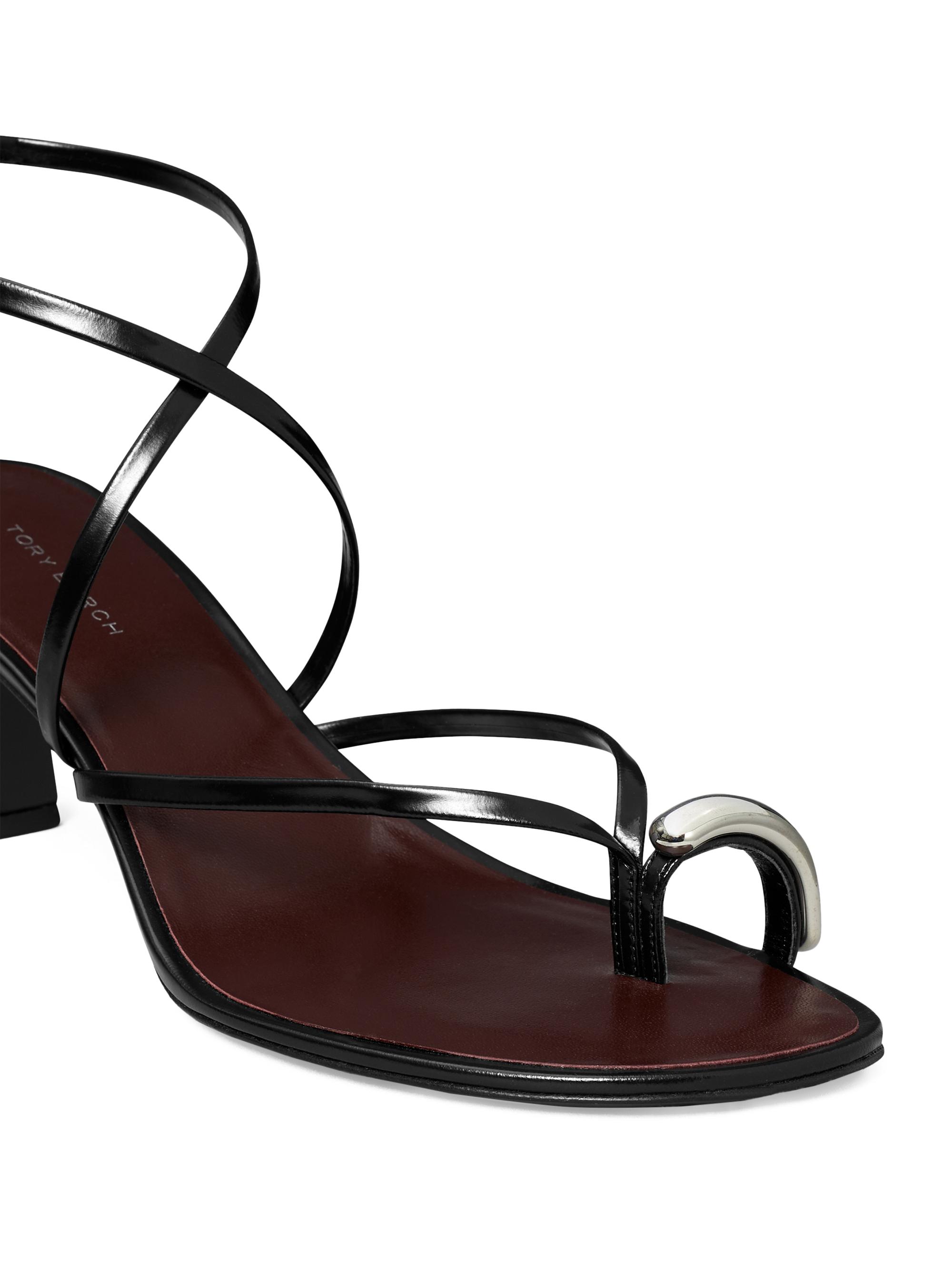Tory Burch 65MM Patent Leather Sandals | Saks Fifth Avenue