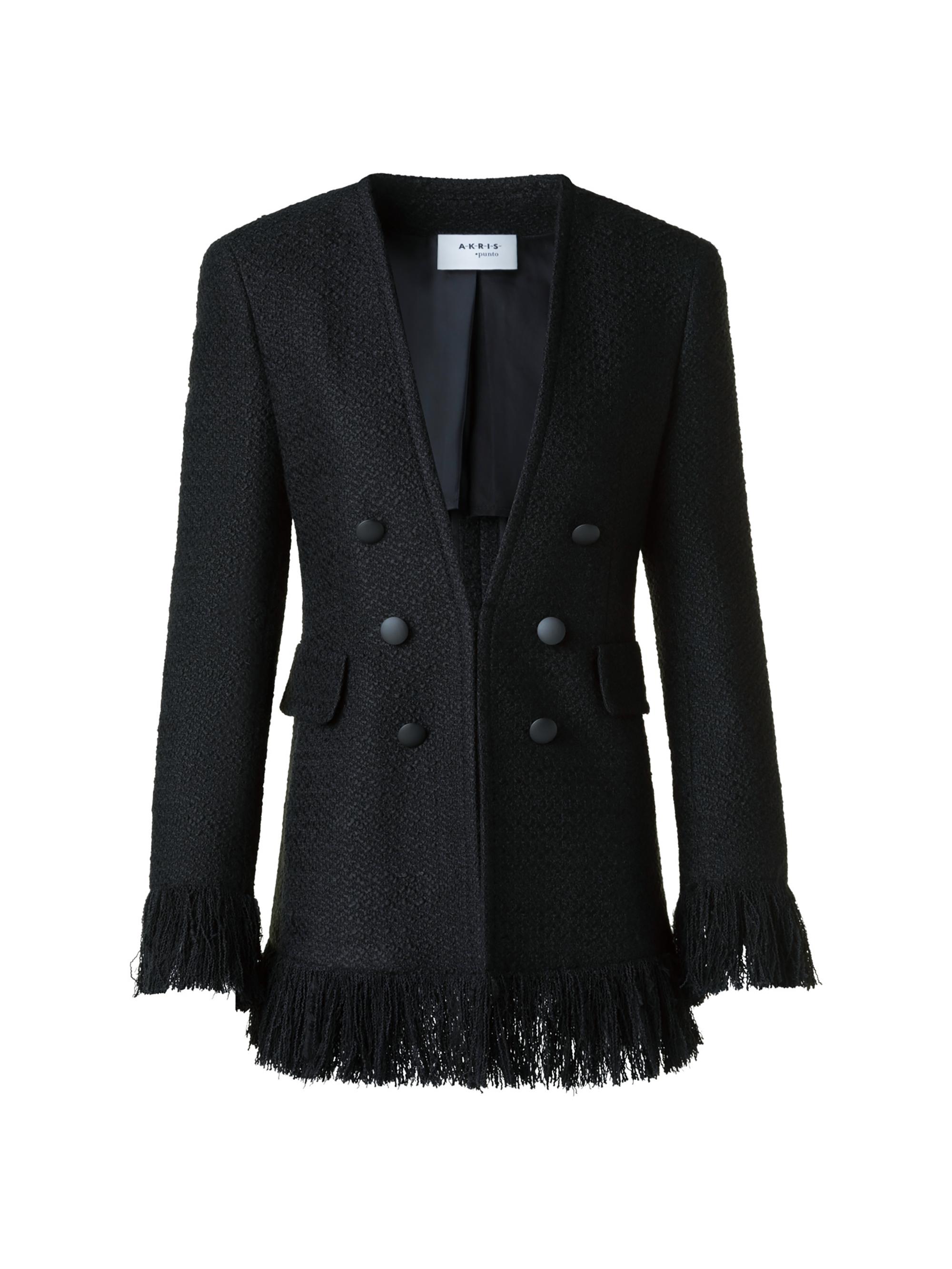 Akris punto Women's Bouclé Tweed Jacket - Black