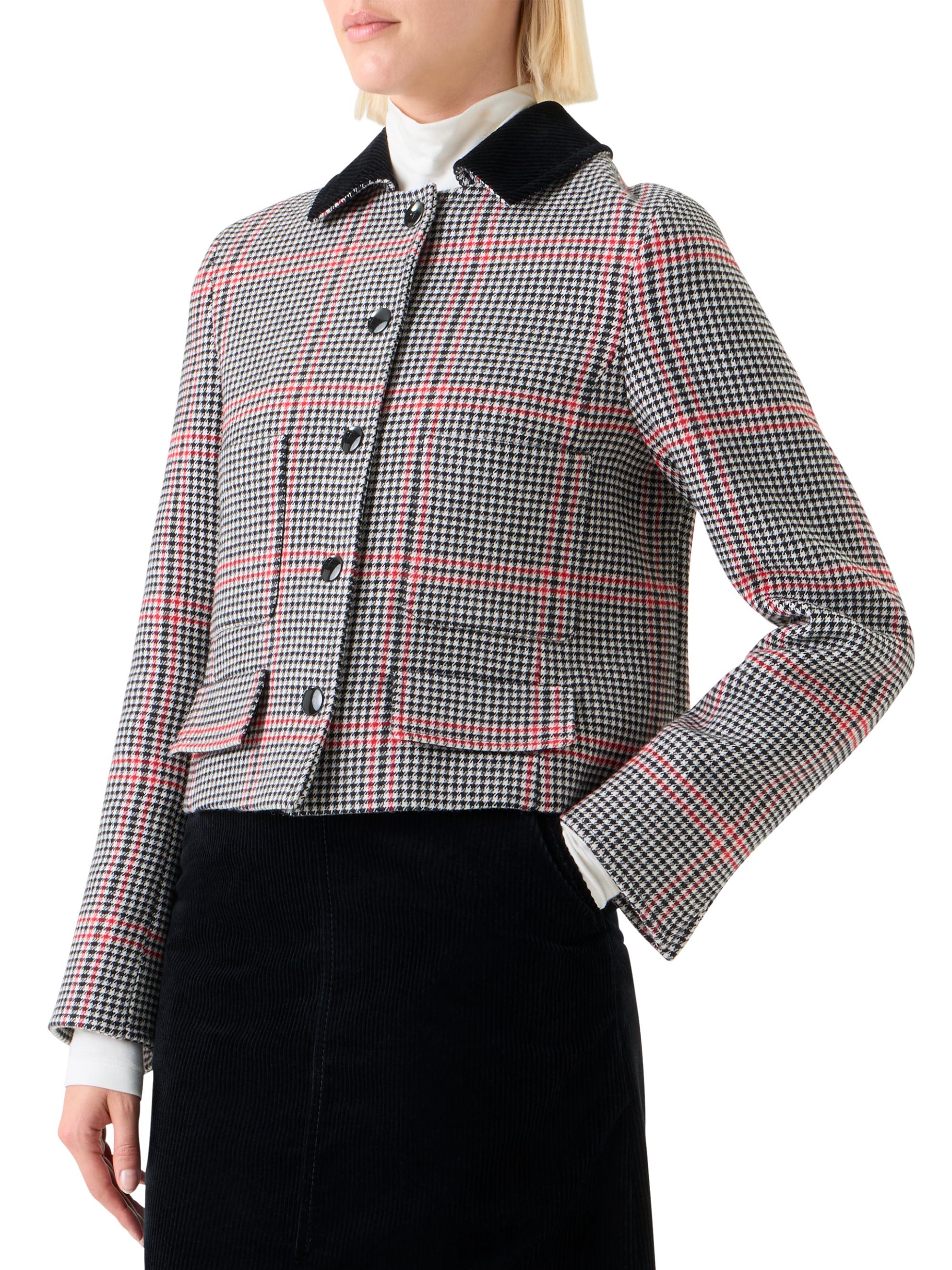 Akris punto Glen Plaid Houndstooth Virgin Wool Jacket | Saks Fifth