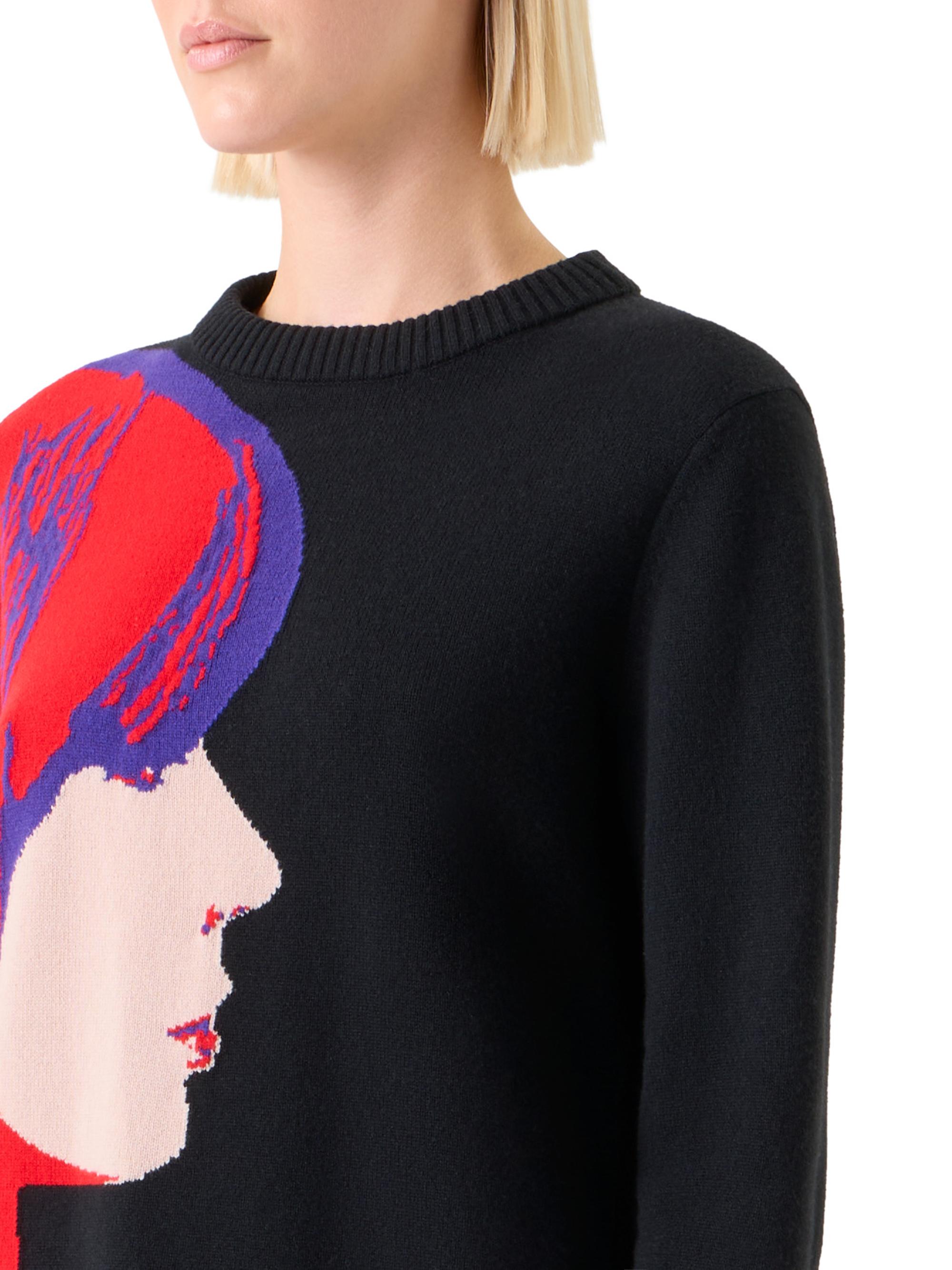 Akris punto Francoise Hardy Graphic Virgin Wool-Cashmere Sweater