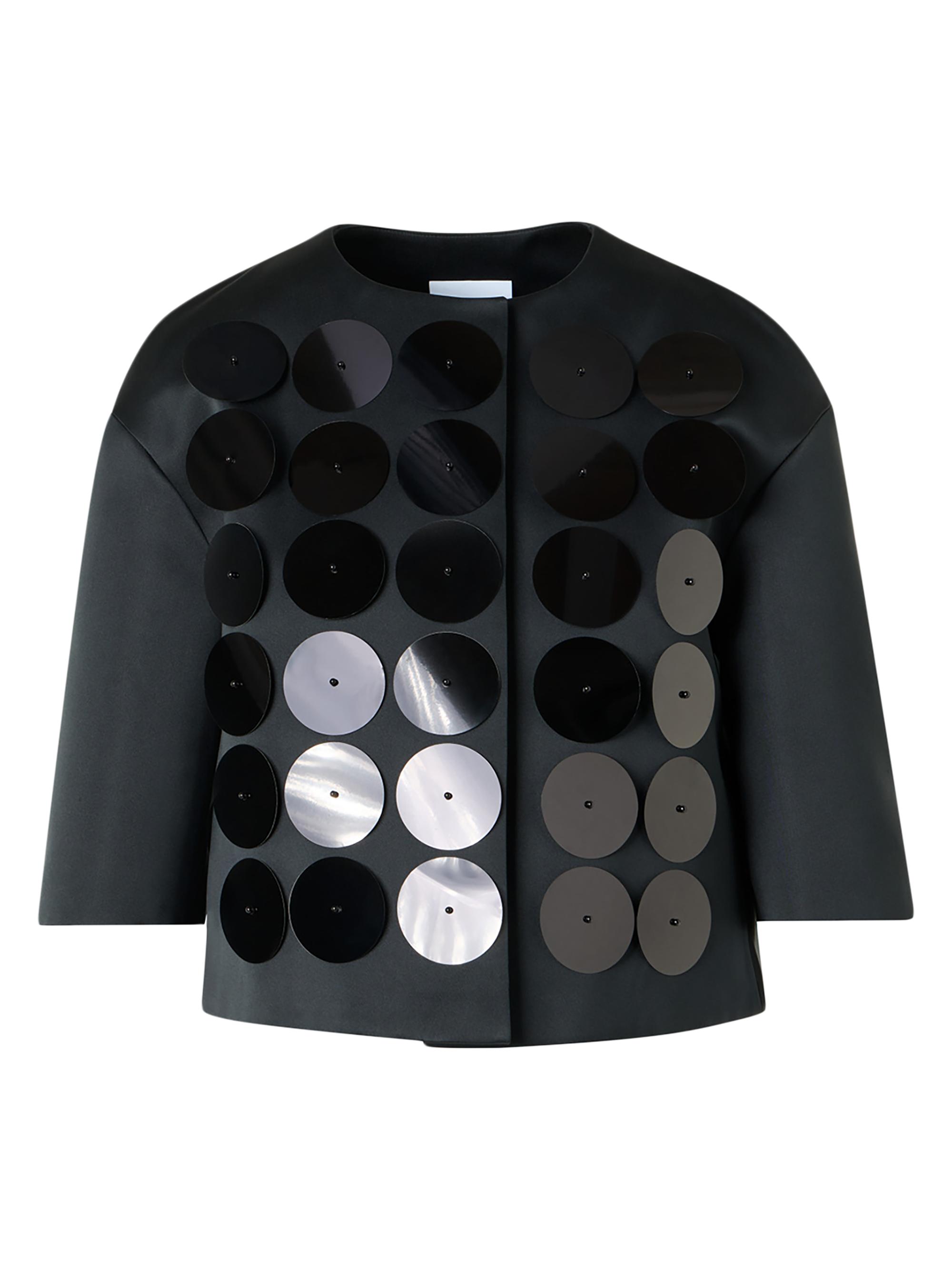 Akris punto Women's Record Dot Embellished Jacket - Black