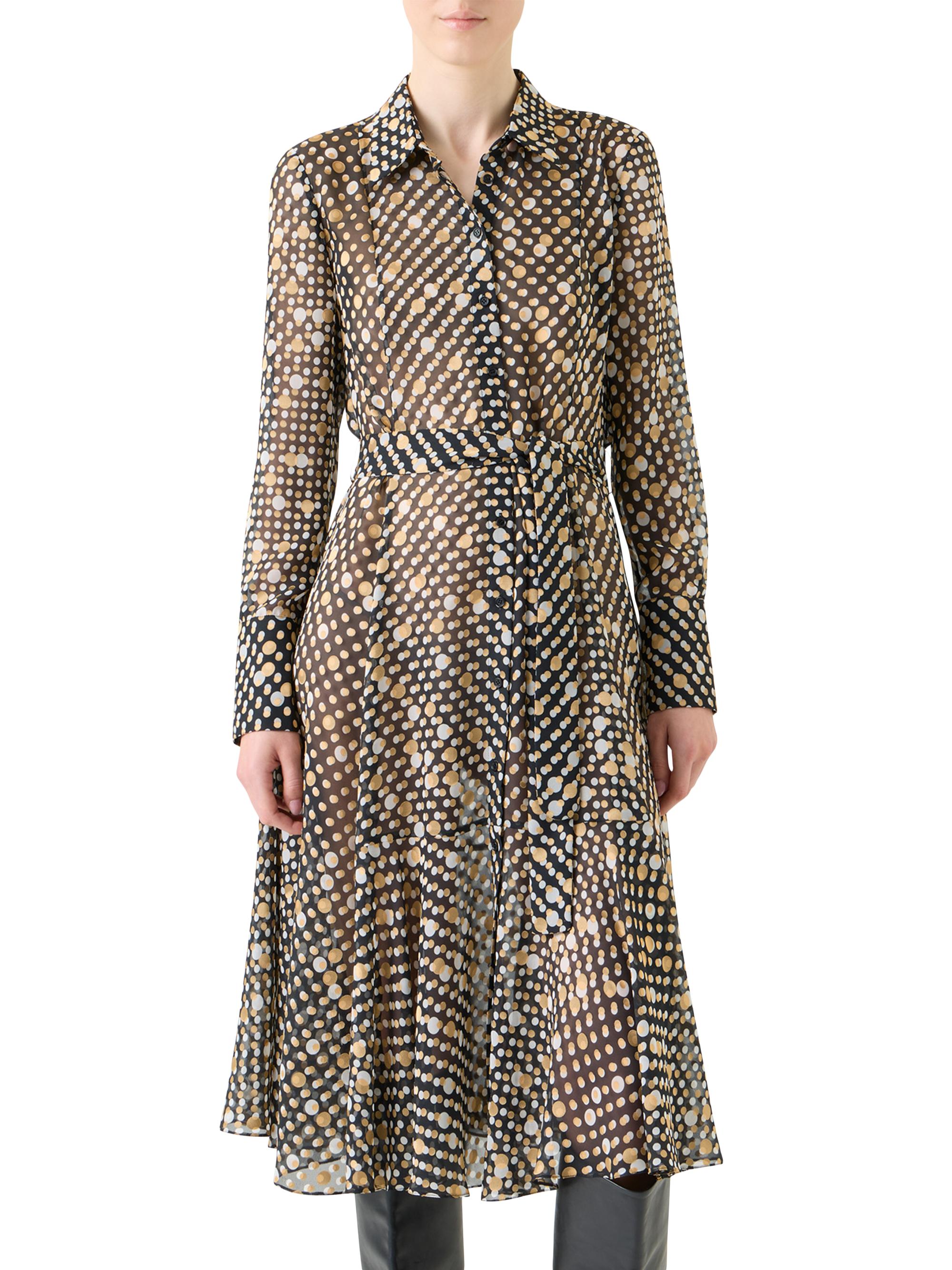 Akris punto Polka Dot Devor Midi-Dress | Saks Fifth Avenue