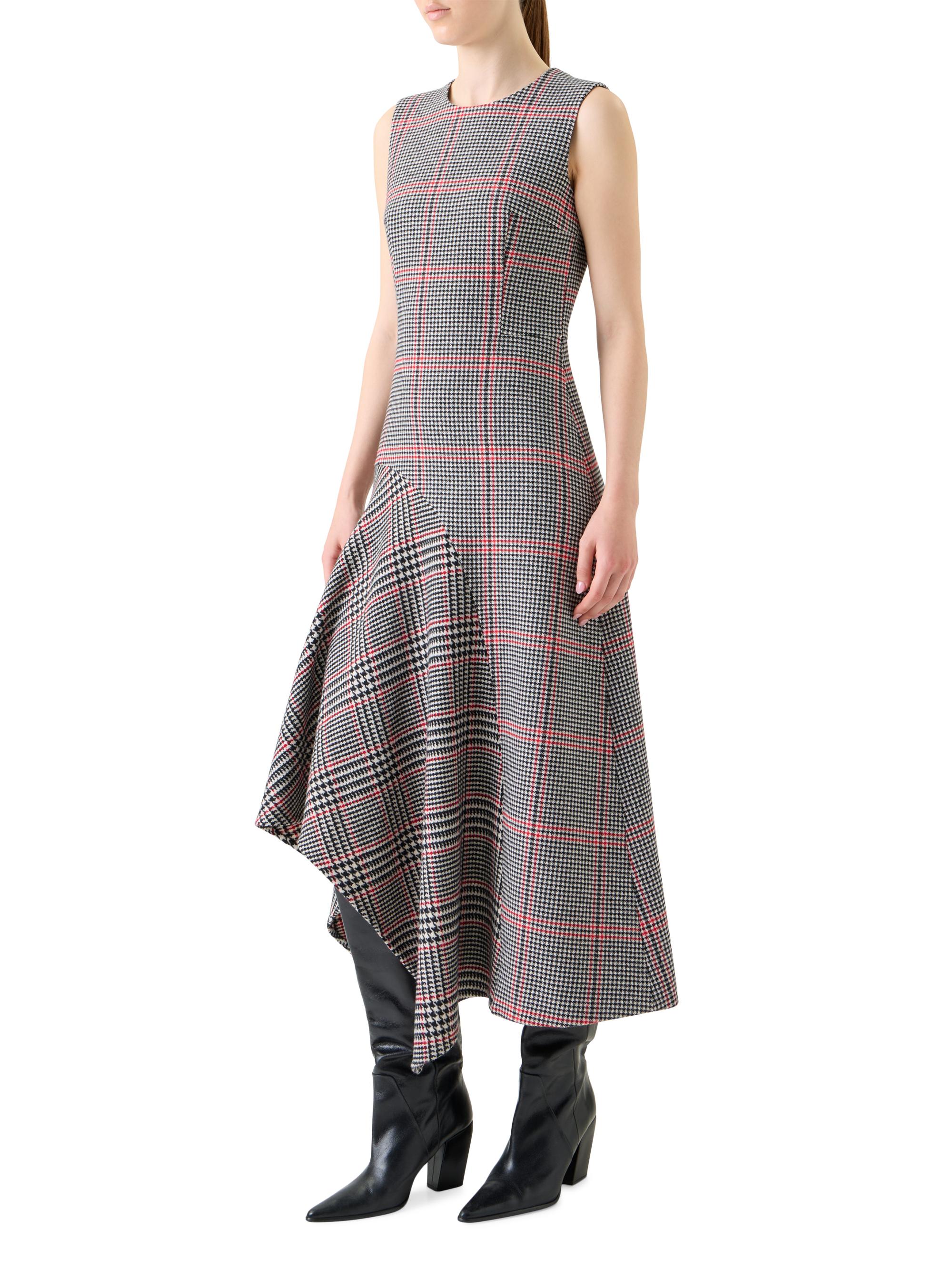Akris punto Houndstooth Wool Fresco Midi-Dress | Saks Fifth Avenue