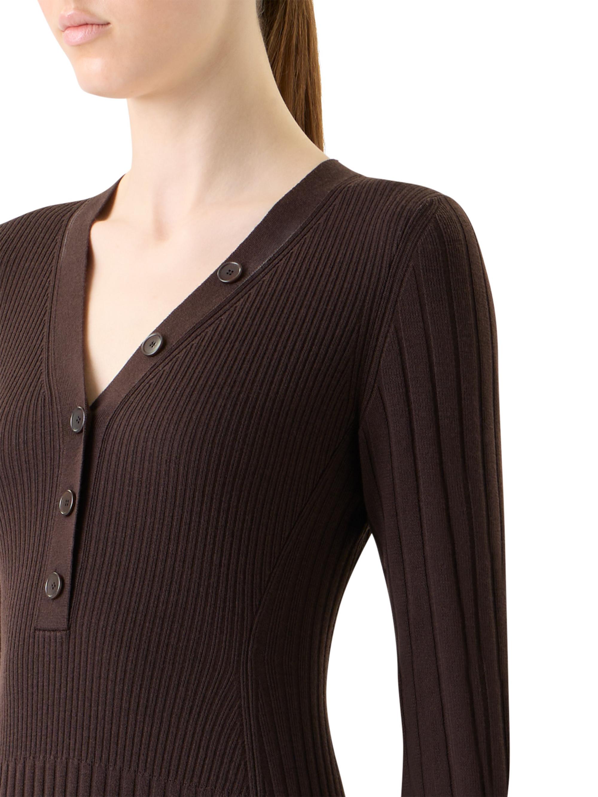 Akris punto Rib-Knit Virgin Wool A-Line Midi-Dress | Saks Fifth Avenue