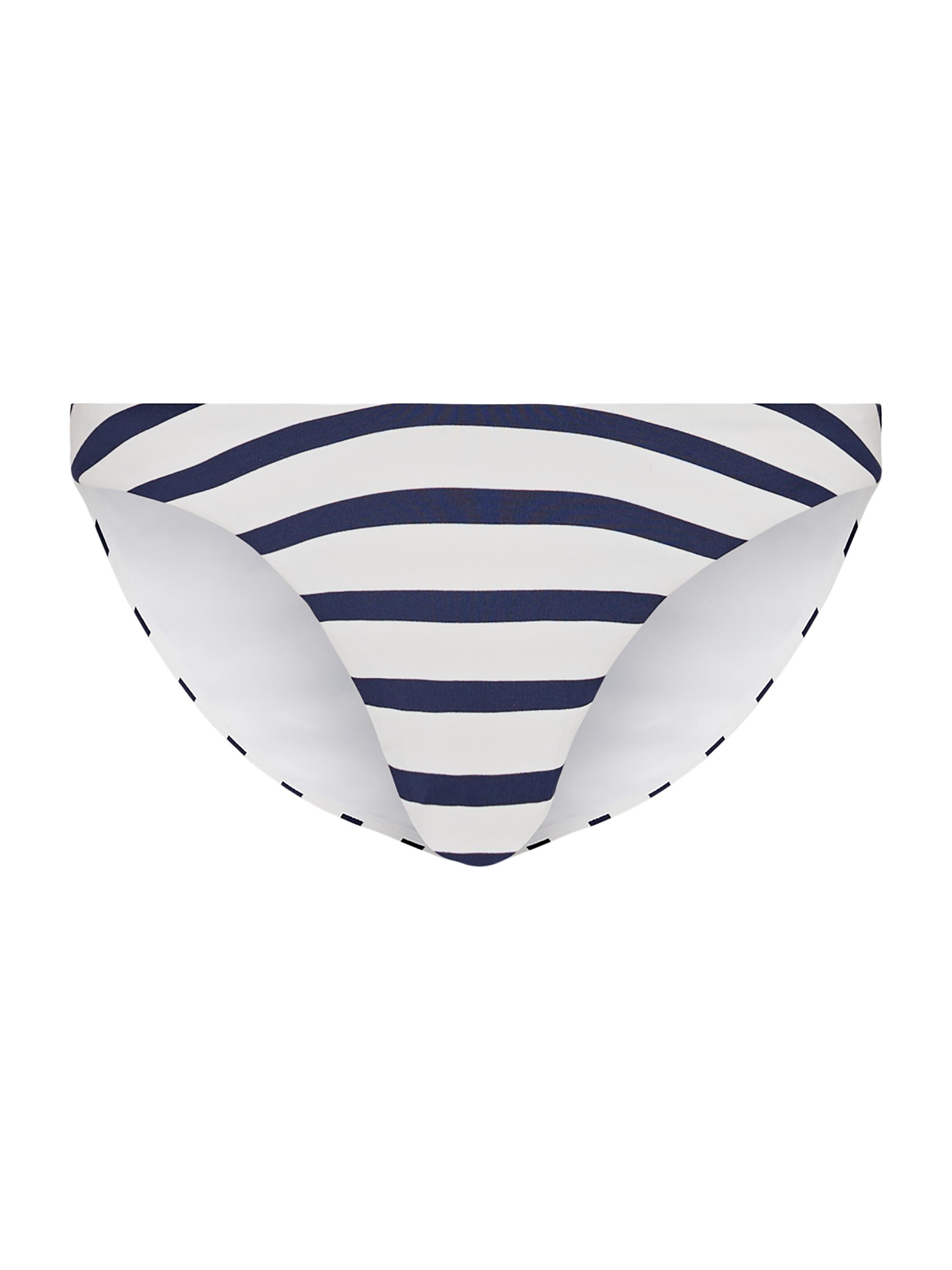 Milly Women's Margot Striped Bikini Bottom - White Multi