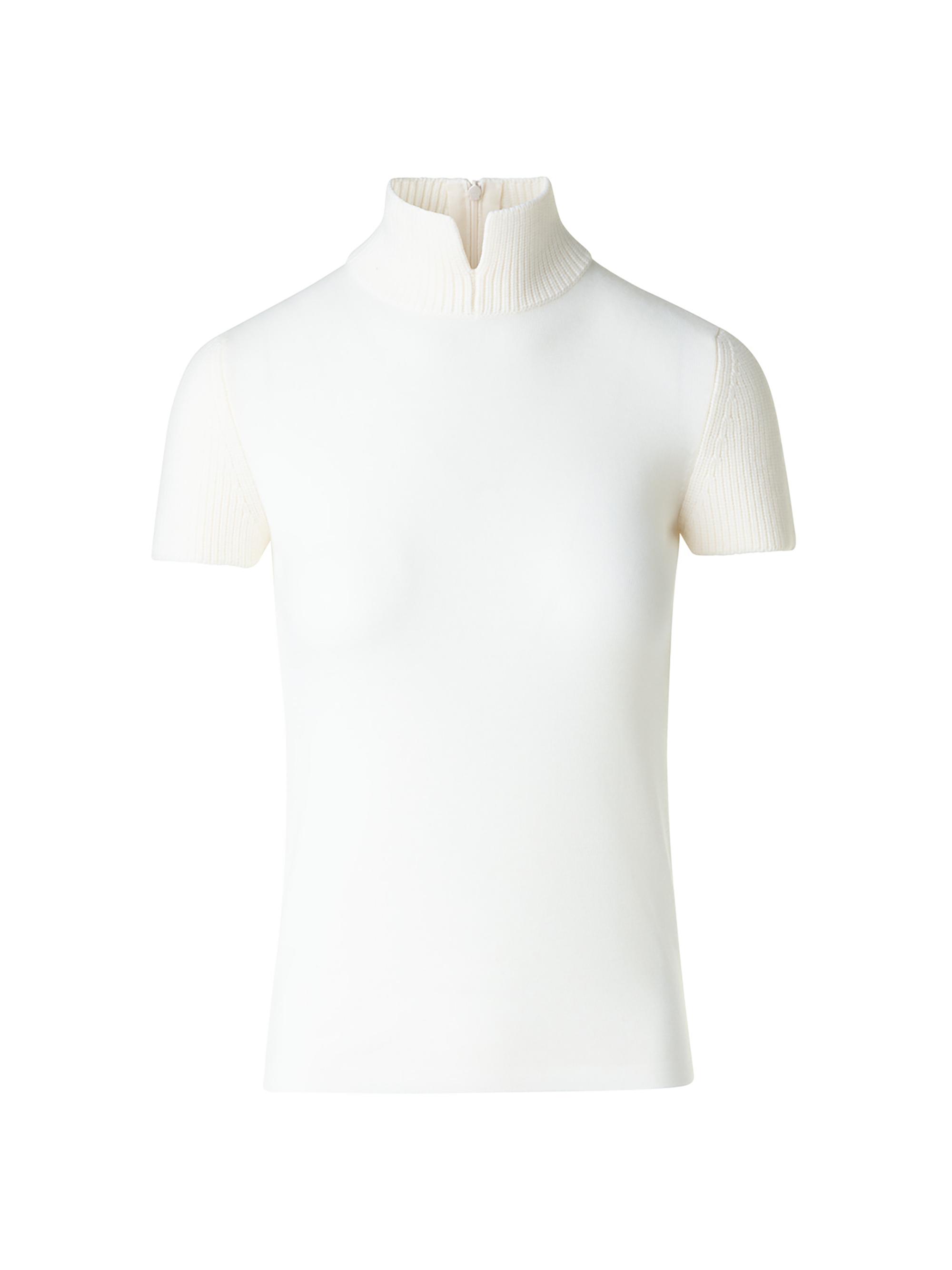 Akris punto Women's Virgin Wool Mock Turtleneck Sweater - Cream