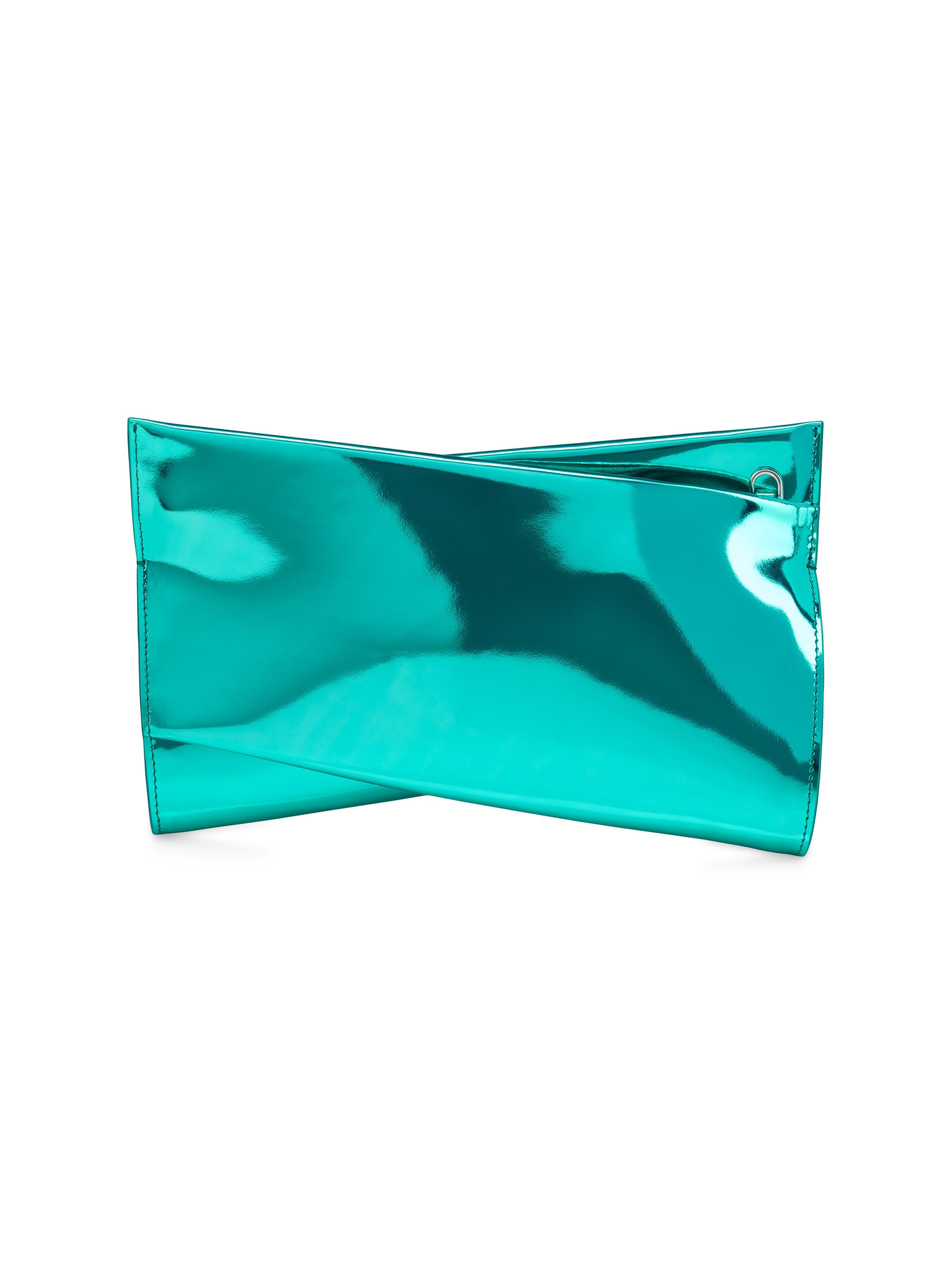 Christian Louboutin Women's Loubitwist Patent Leather Clutch - Iceberg