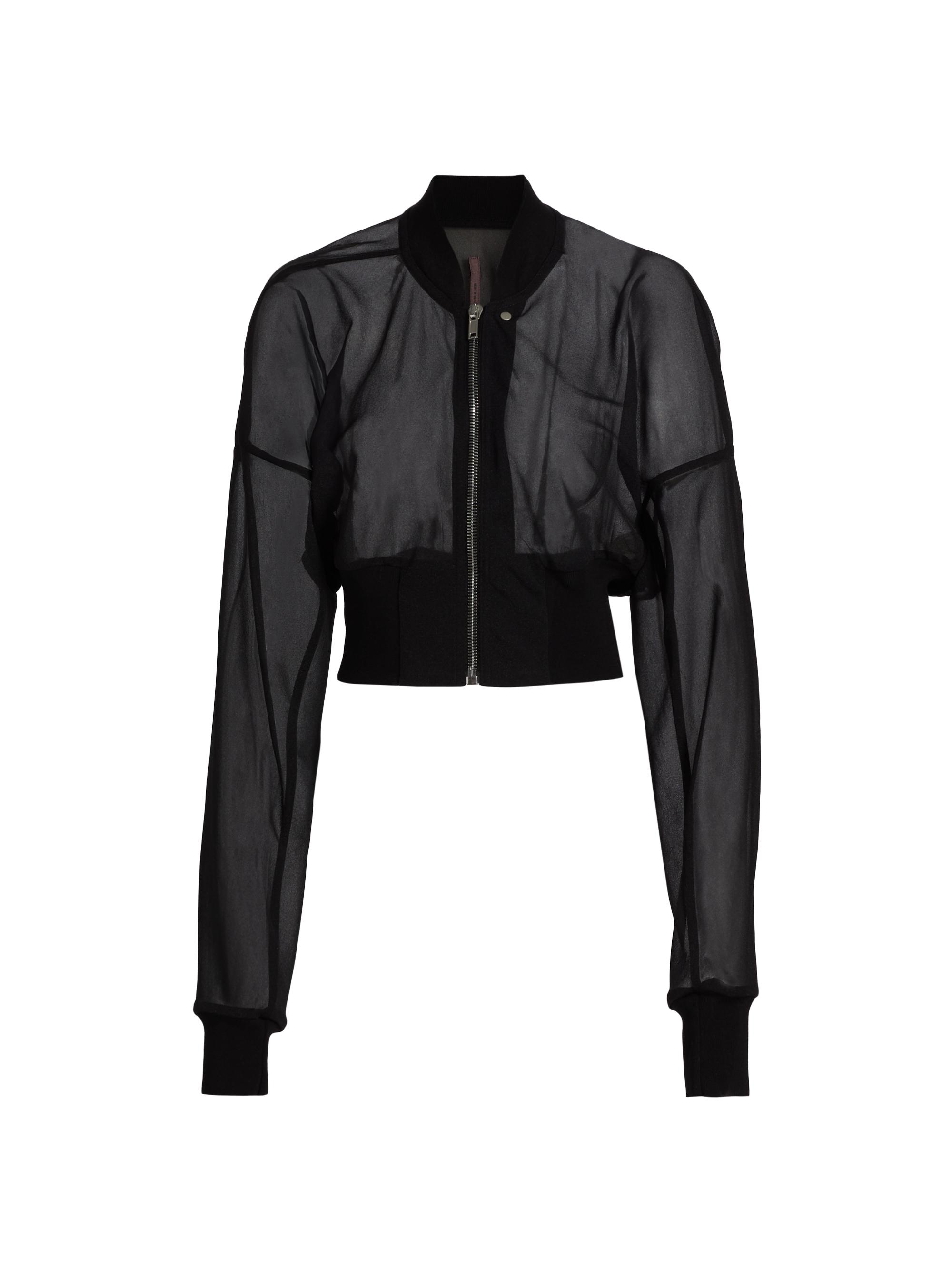 Rick Owens Women's Sheer Flight Jacket - Black