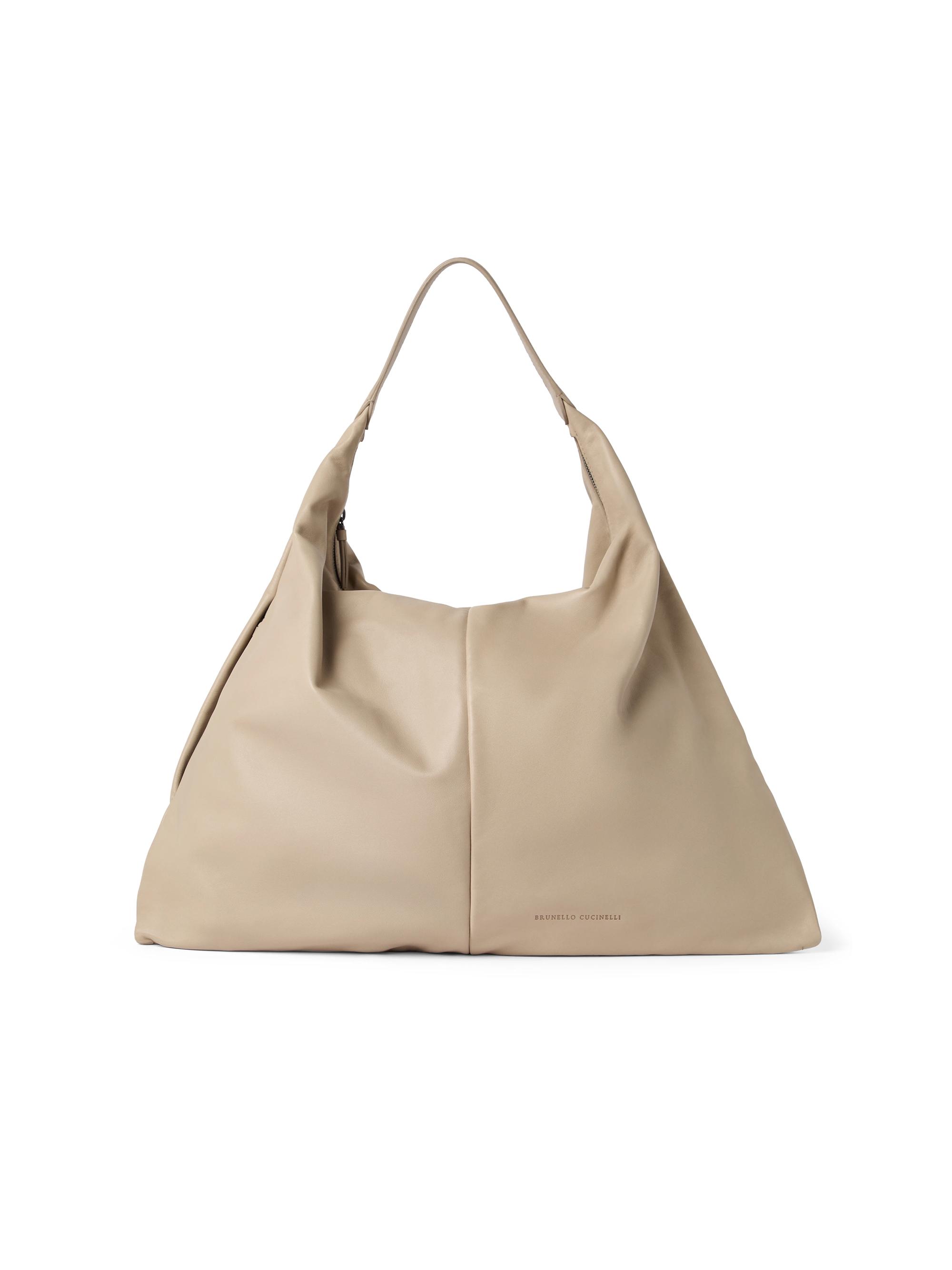 Brunello Cucinelli Women's Swing Hobo Bag in Nappa Leather - Beige