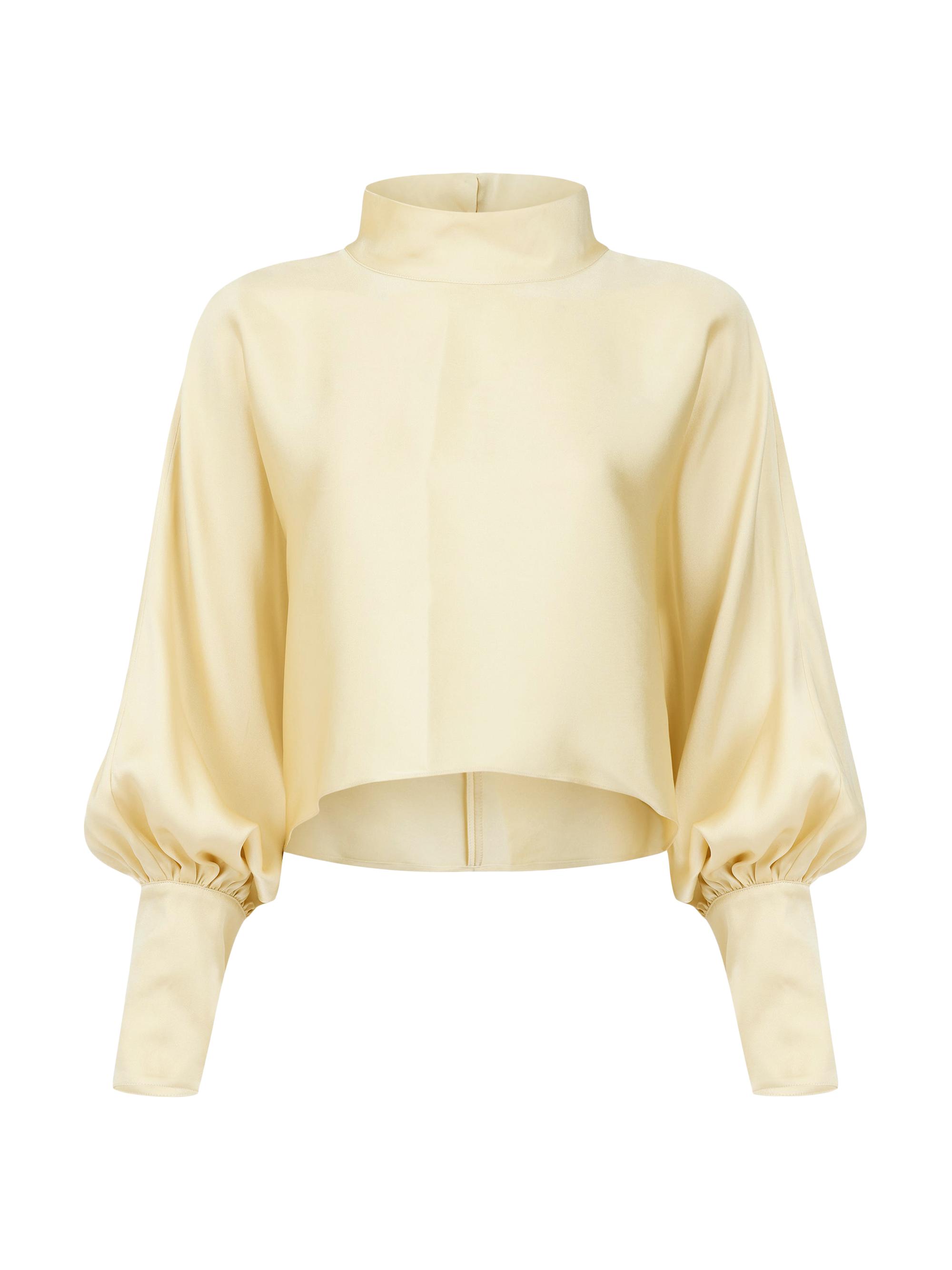 Careste Women's Carmenita Mockneck Cropped Top - Anise