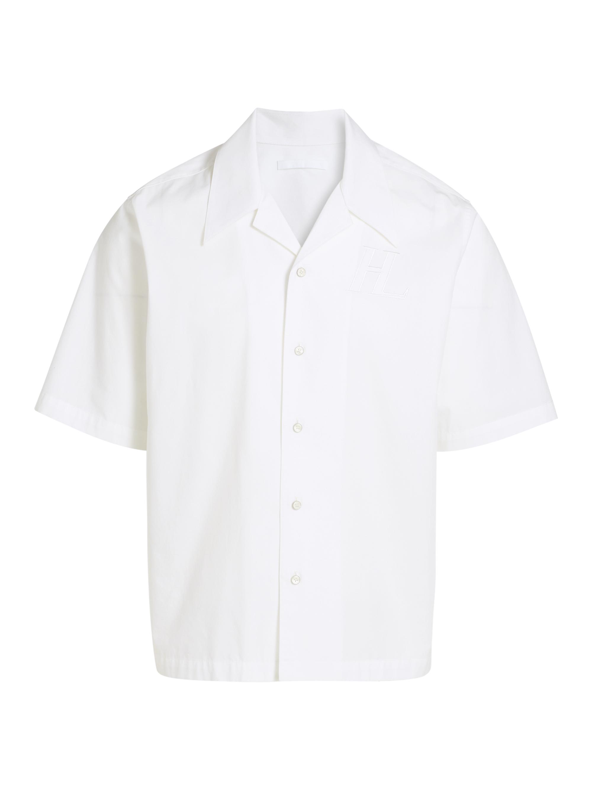 Helmut Lang Men's Boxy Short-Sleeve Shirt - White