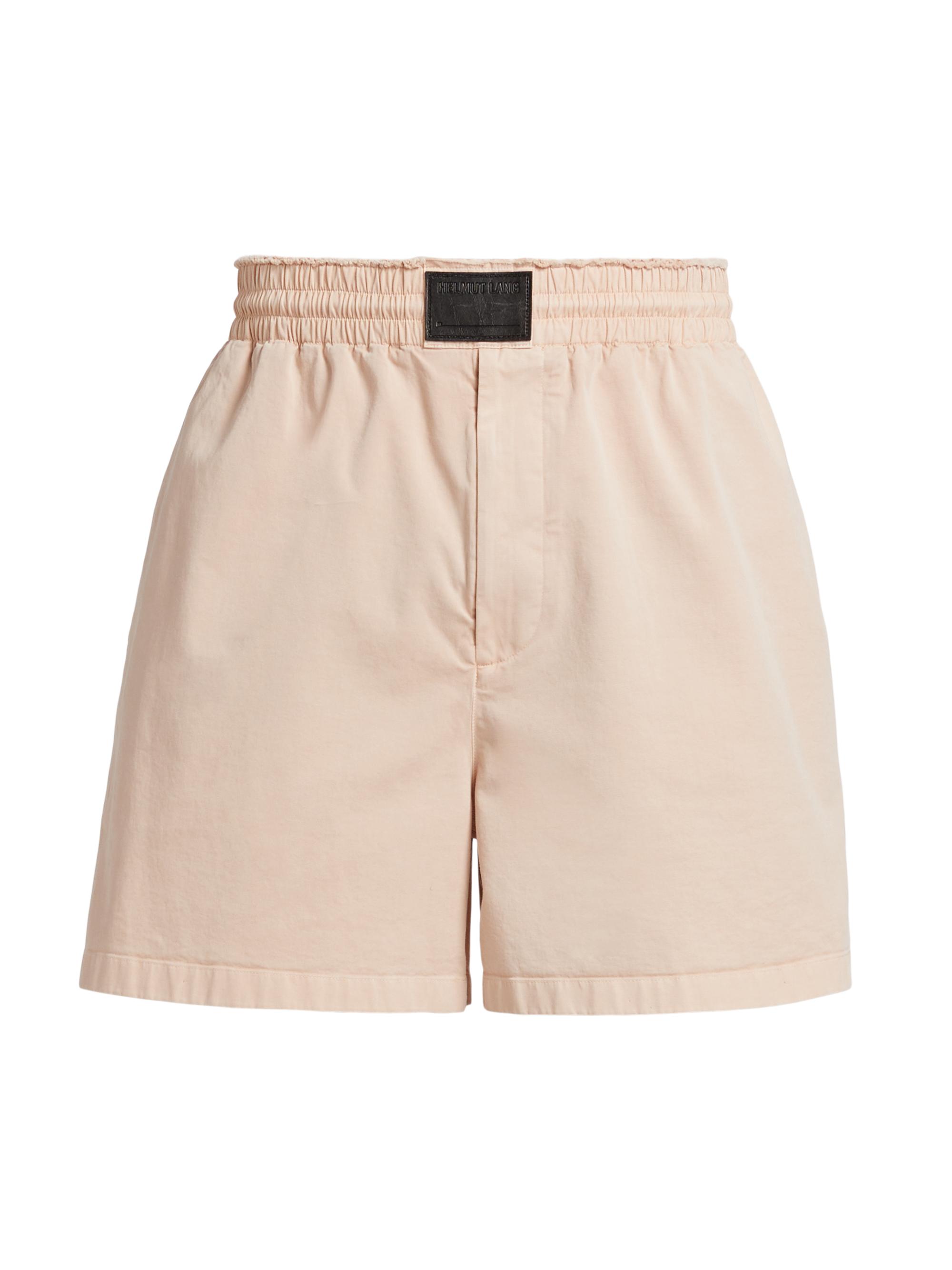 Helmut Lang Men's Cotton-Twill Elasticized Shorts - Salmon