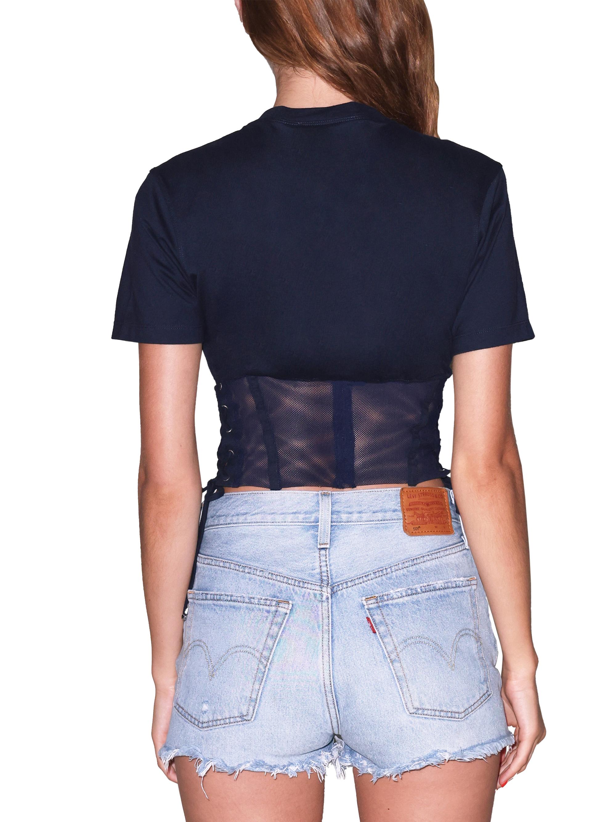 Fleur du Mal Sabrina Corset Women T-Shirt - Eclipse