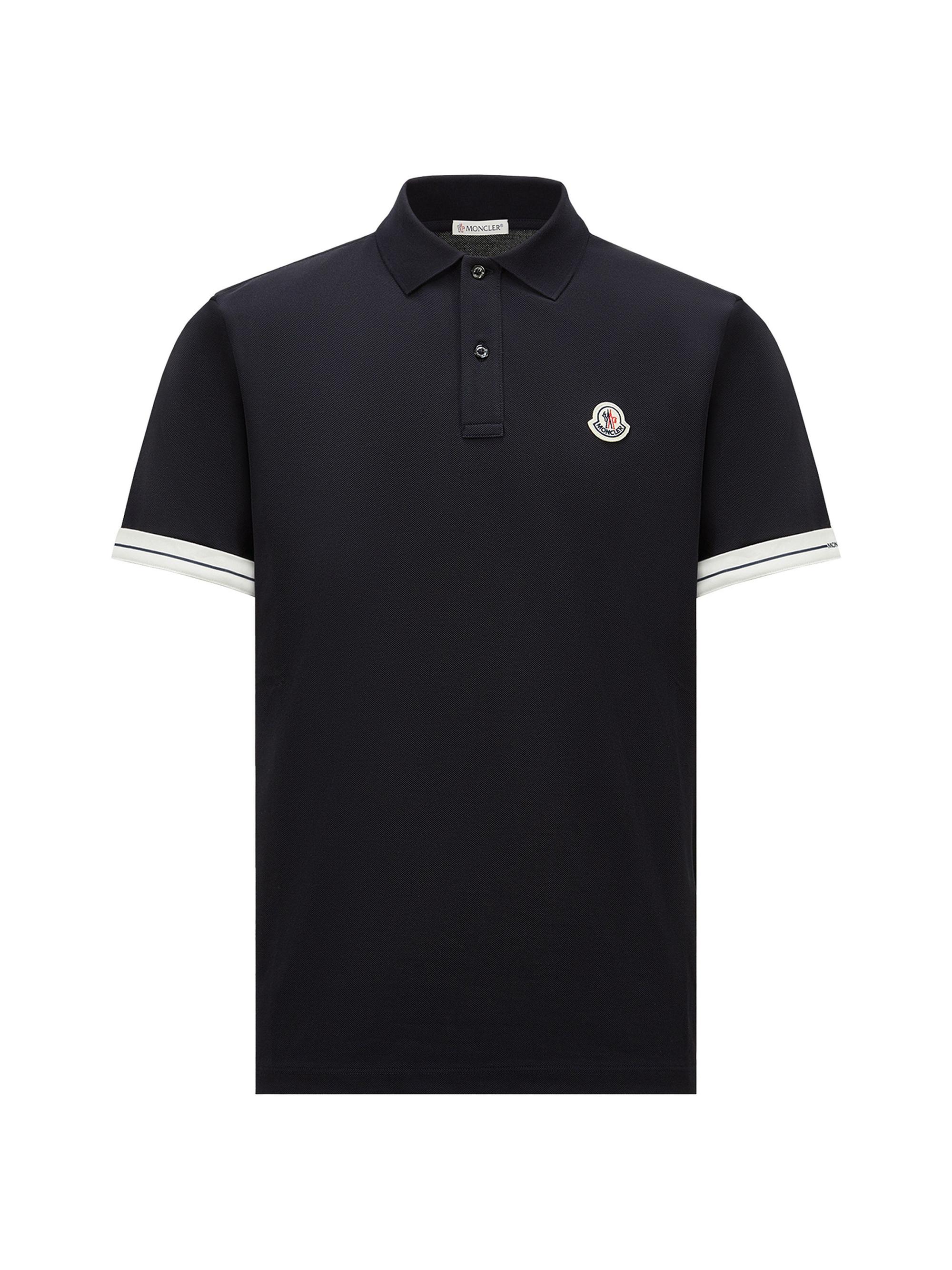 Moncler Men's Polo Shirt in Cotton Piquet - Dark Blue