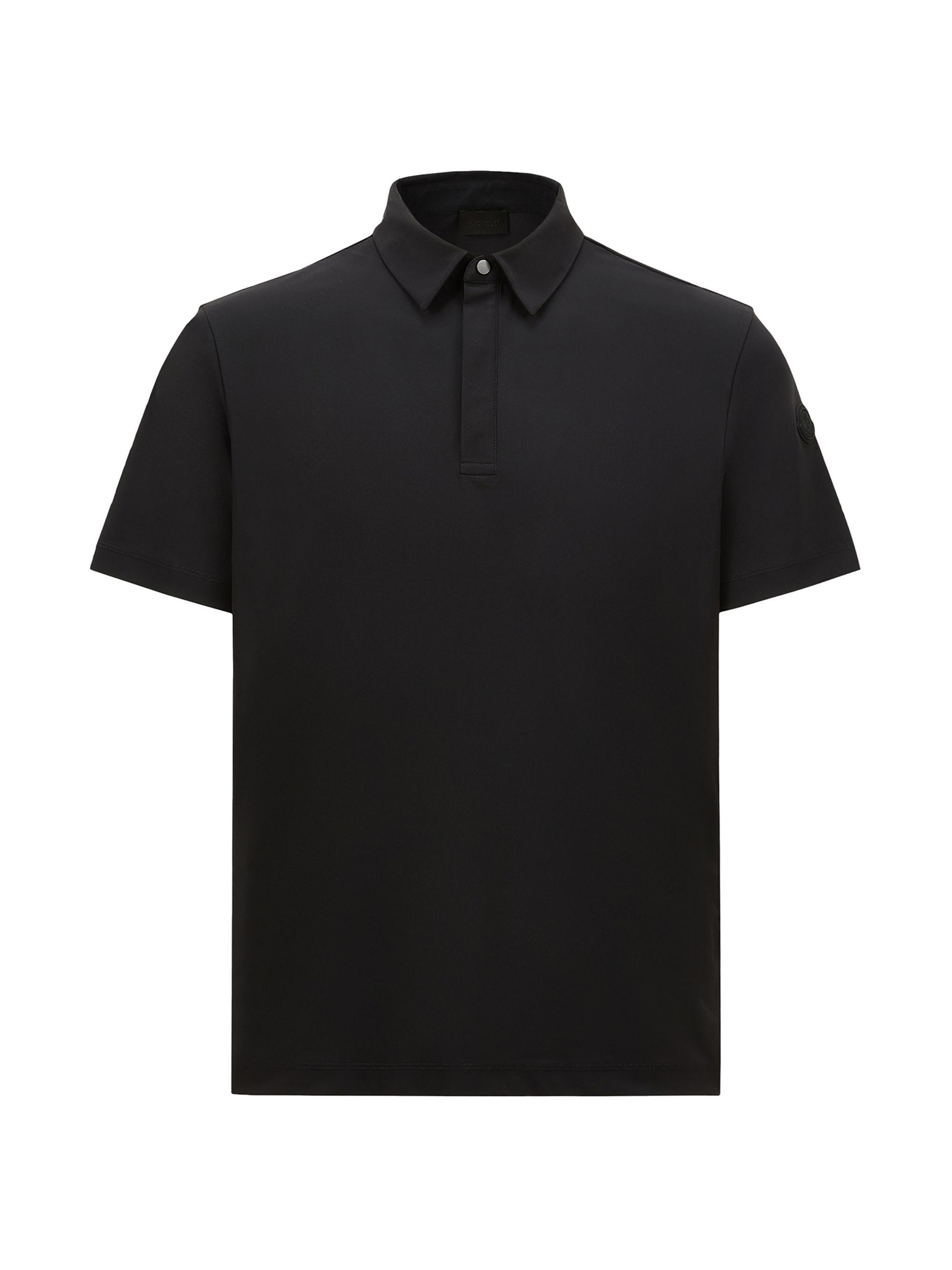 Moncler Men's Polo Shirt in Technical Jersey - Black