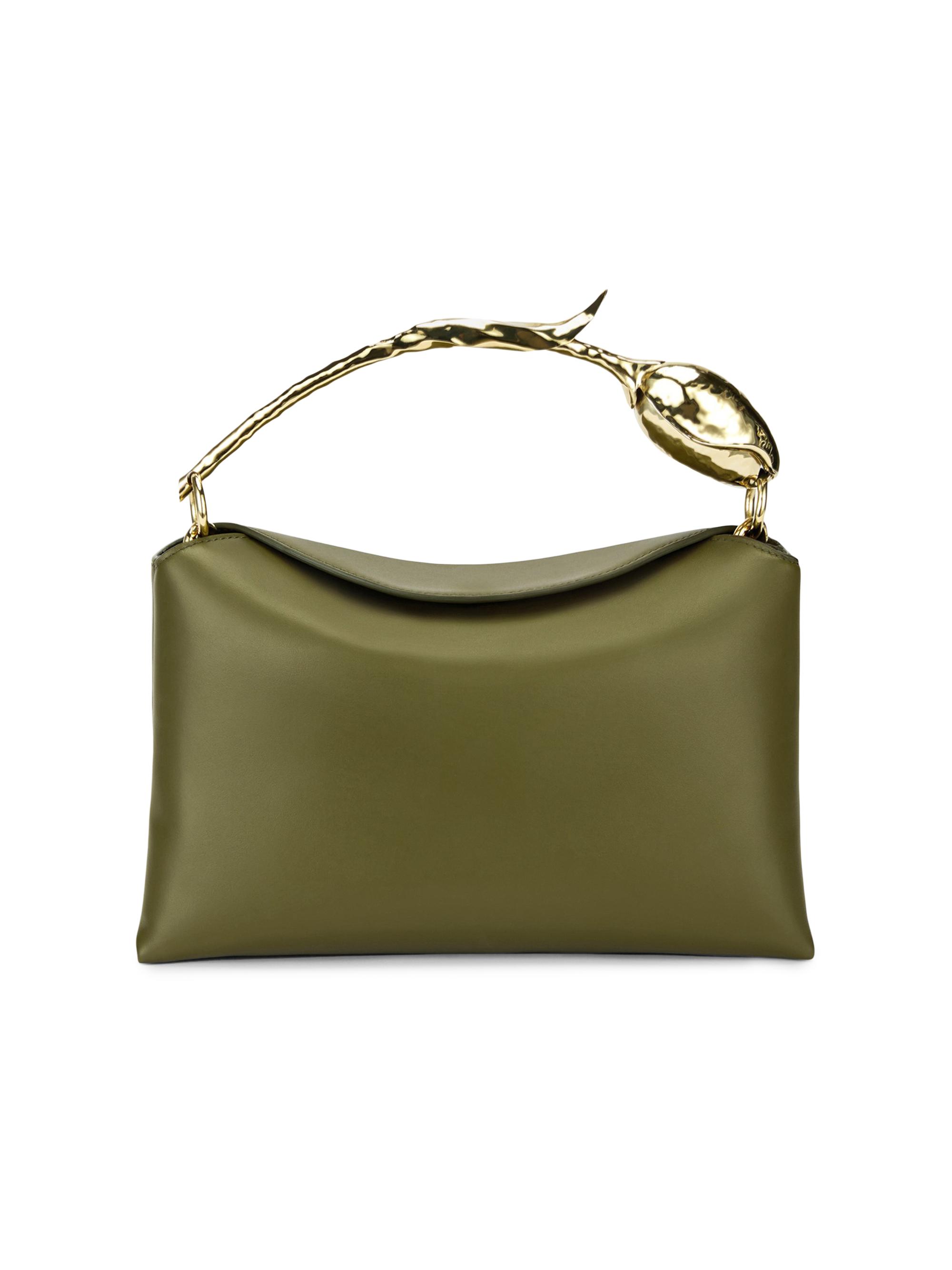 Erdem Women's Bloom  Leather Top Handle Bag - Black - Women's Bags