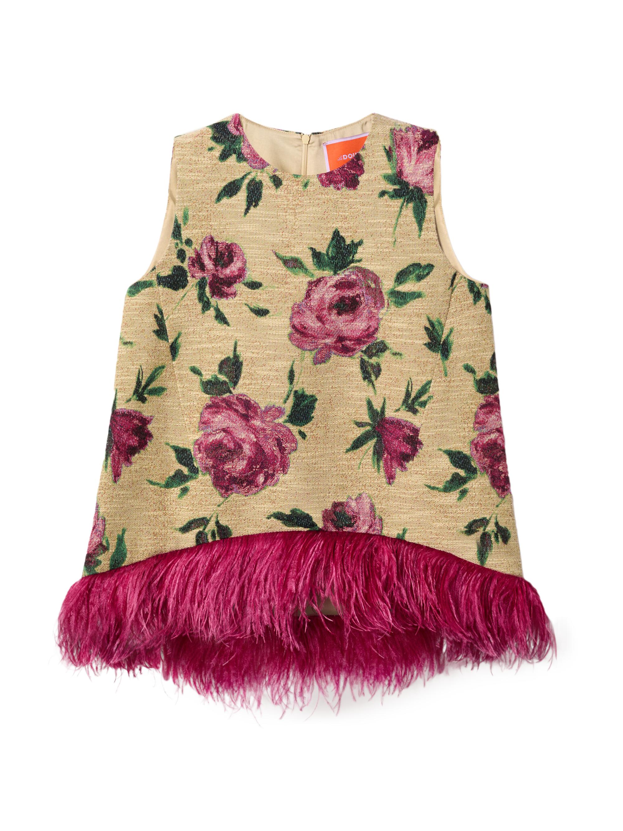 La DoubleJ Women's La Scala Top - Roses Light Beige