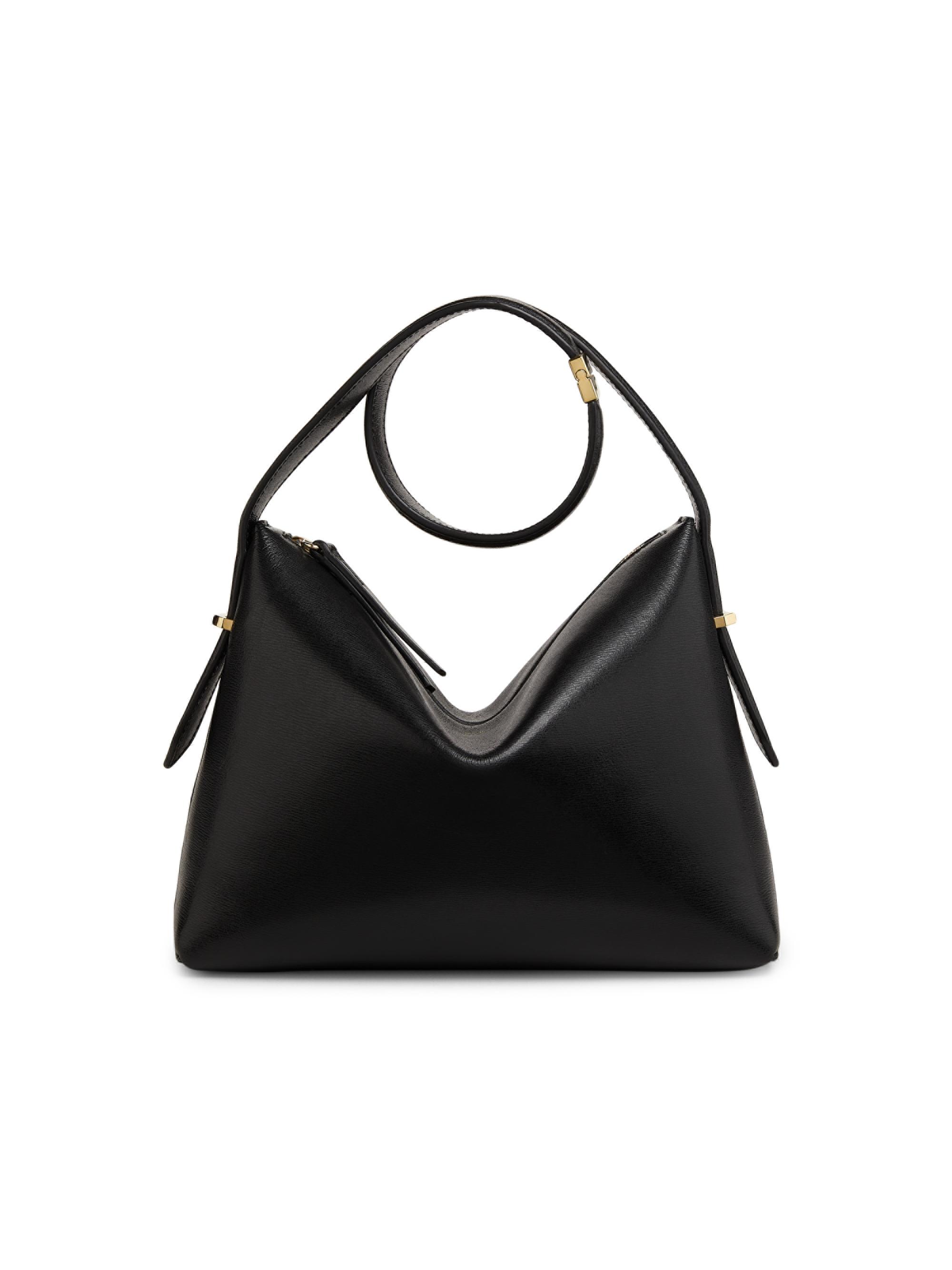 Toteme Women's Scoop Leather Wristlet - Black