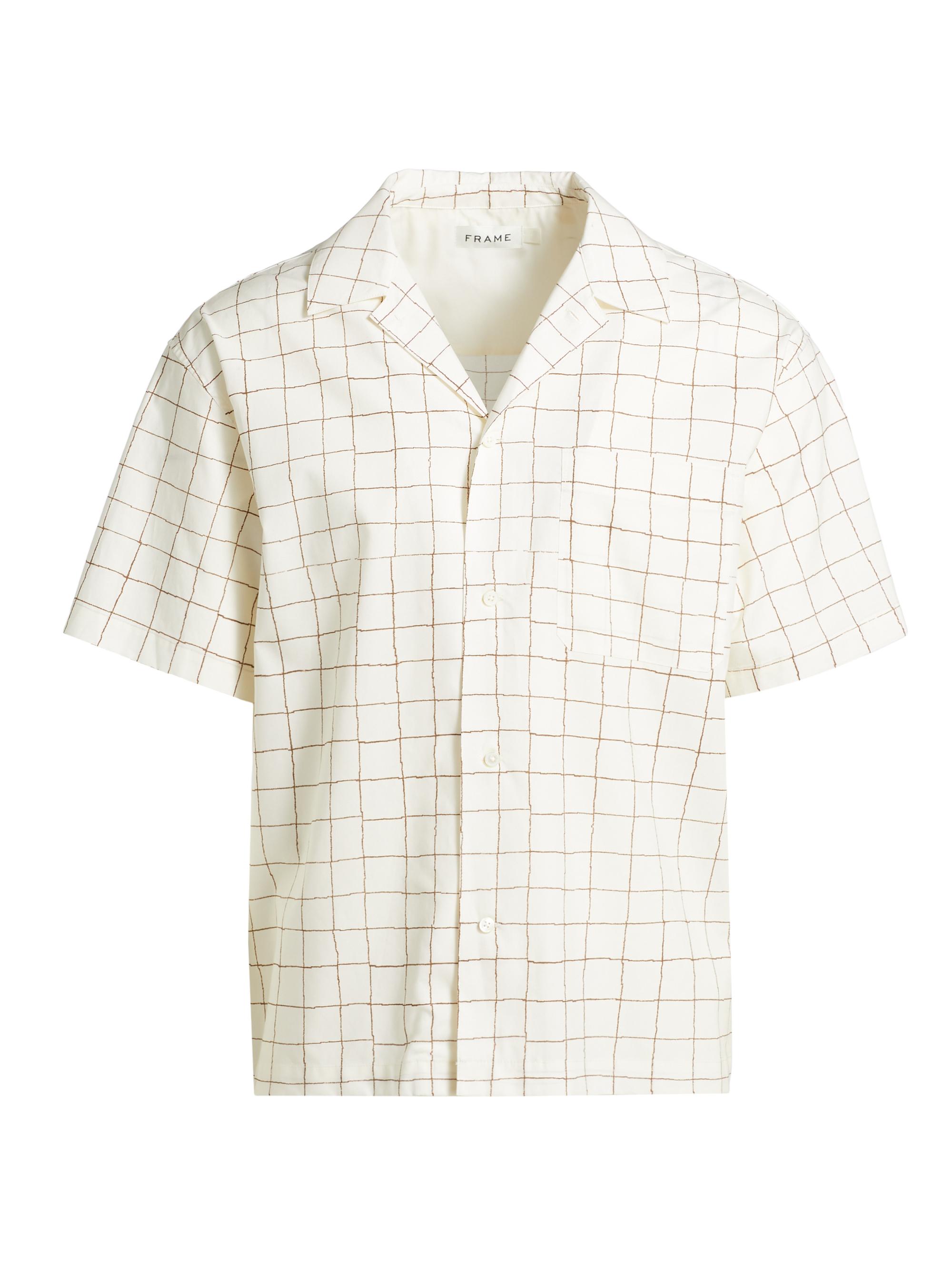 Frame Men's Vintage Print Shirt - Cream Multi