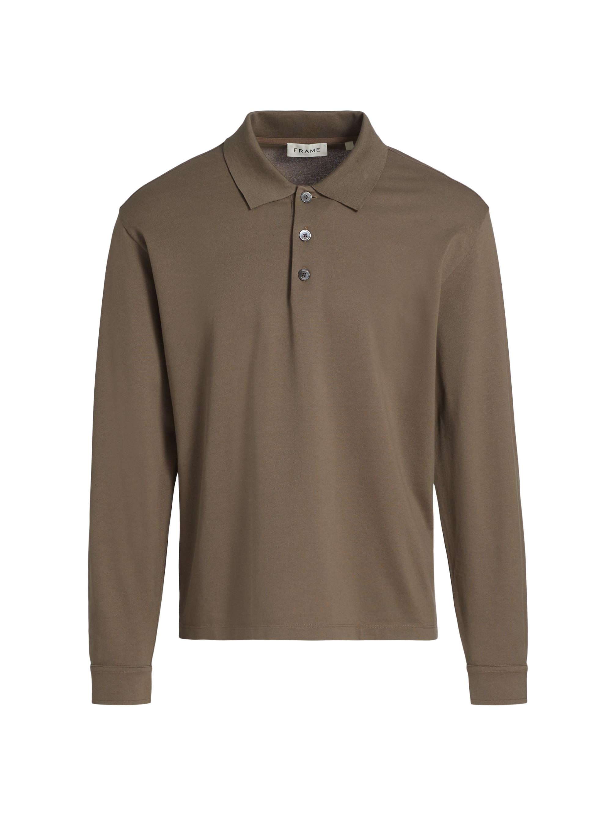 Stone Island Ghost Long-Sleeve Polo Shirt | Saks Fifth Avenue