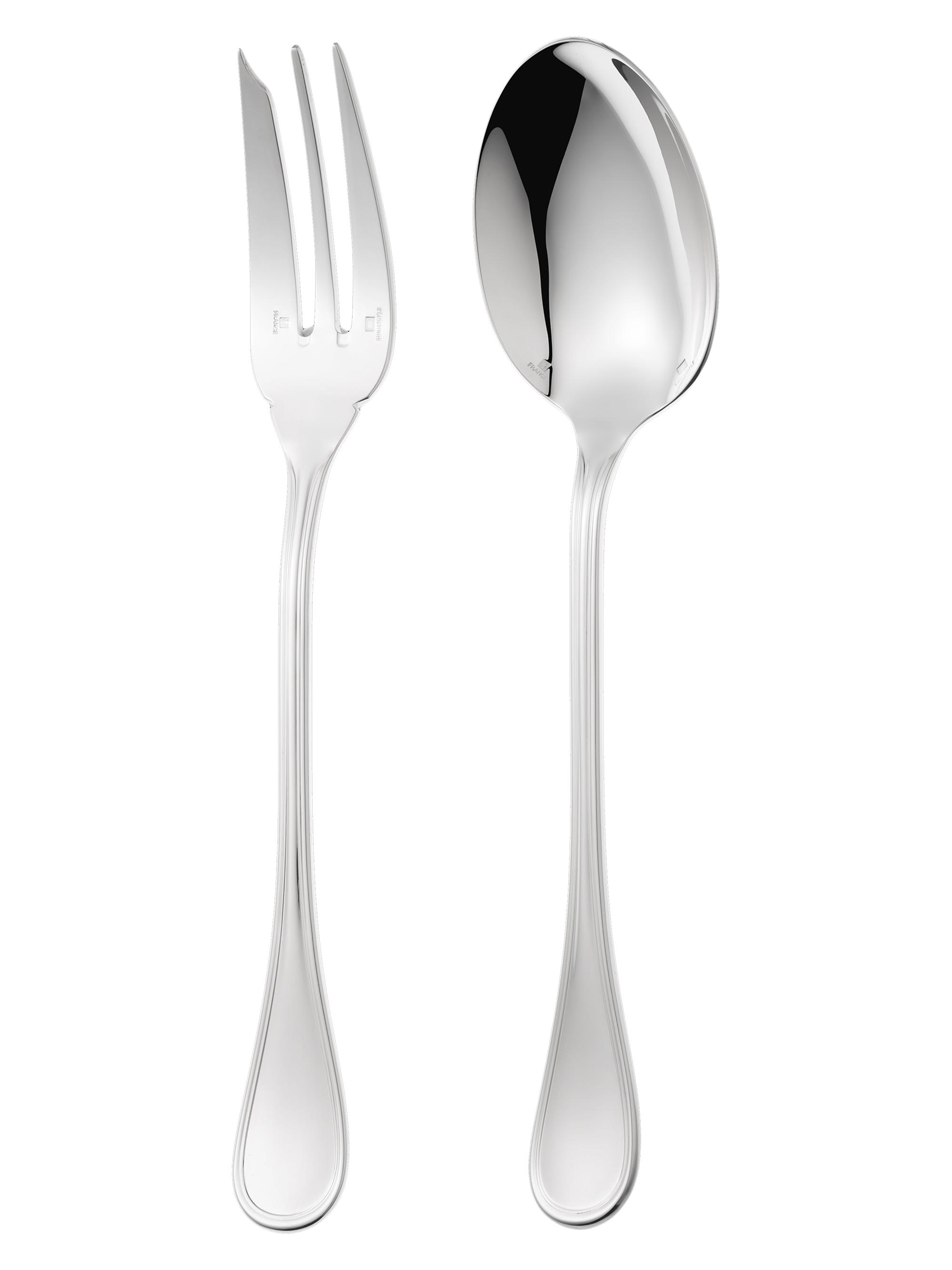 Christofle Albi Silverplate 2-Piece Serving Set