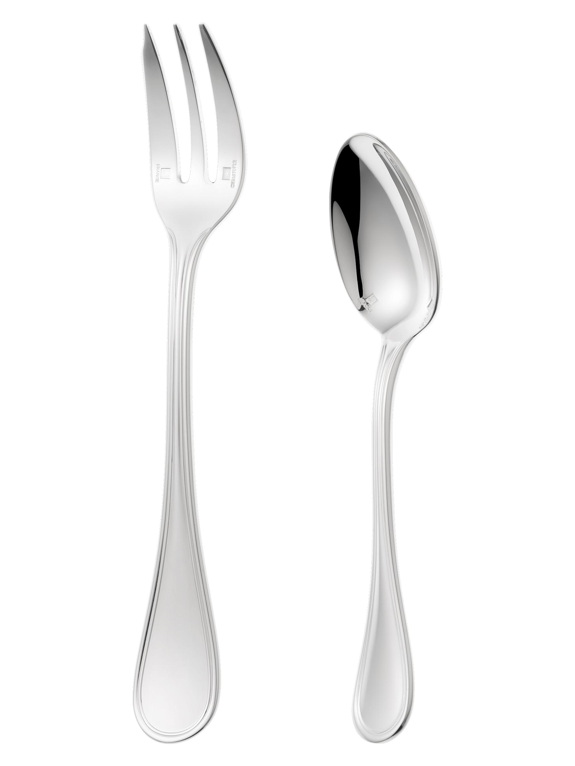 Christofle スプーン＆フォーク計5本 CHRISTOFLE モノグラム クリストフル スプーン＆フォーク リュバン