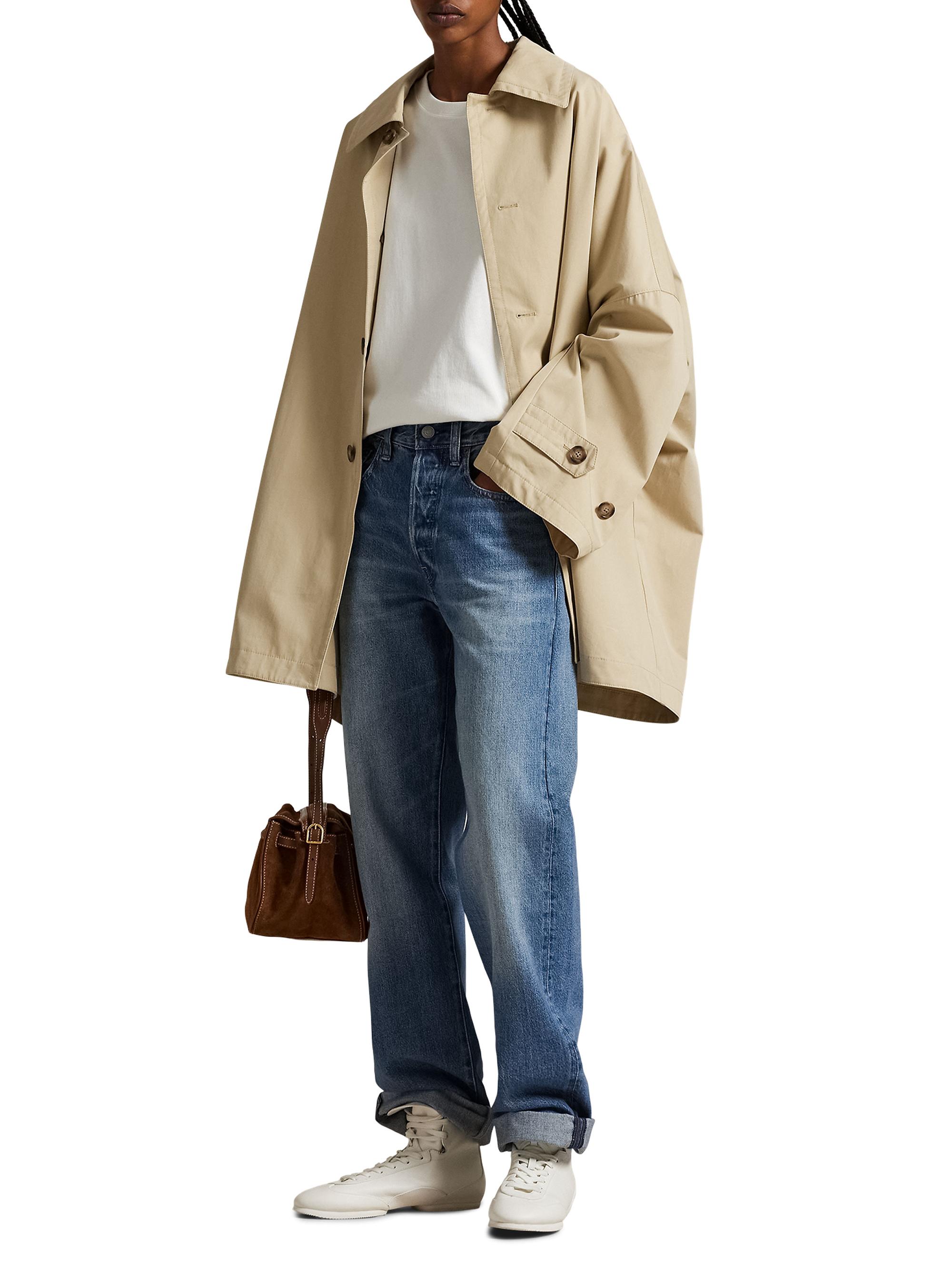 現行ポロラルフローレン Car Ct-Standard-Unlined-Coat Polo Ralph Lauren Twill Car Coat | Saks Fifth Avenue