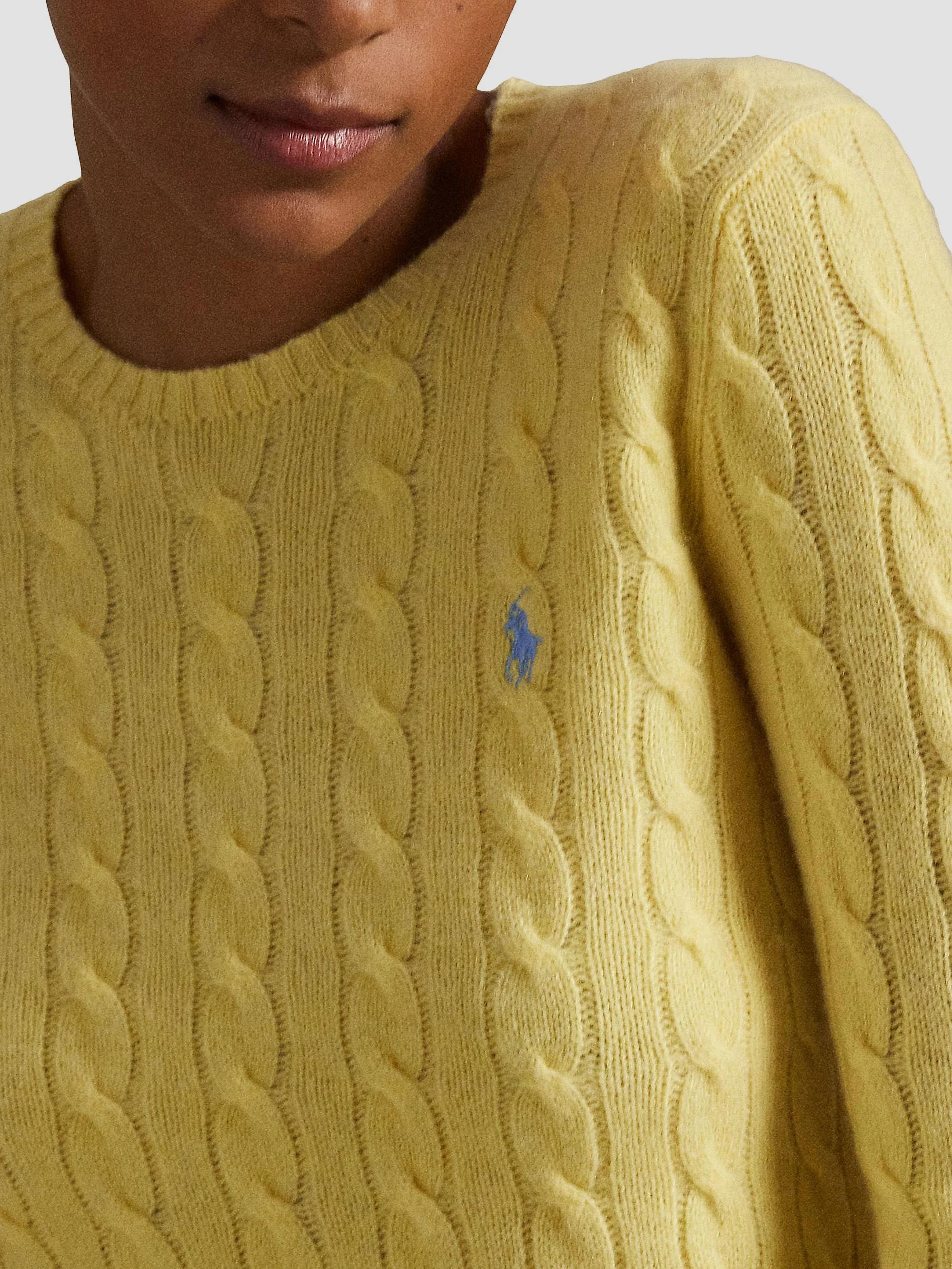 Polo Ralph Lauren Julianna Cable-Knit Wool-Cashmere Sweater | Saks