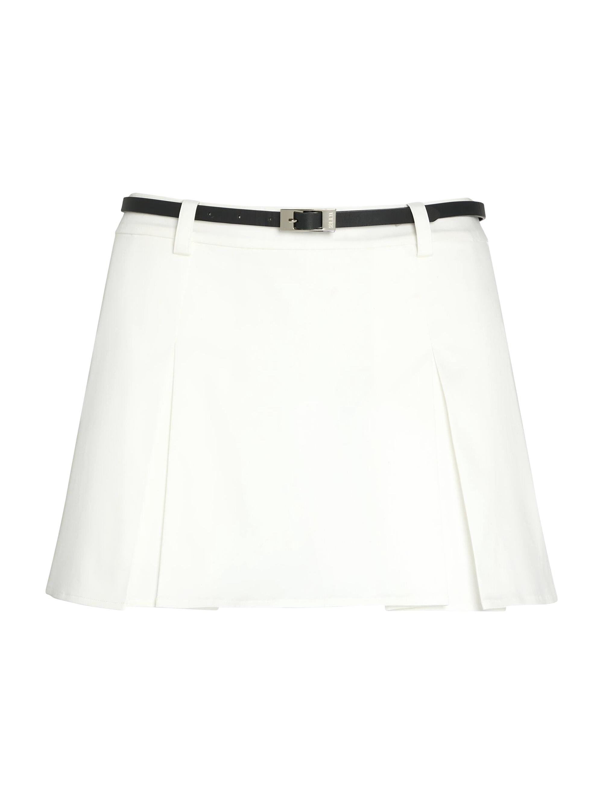 Ser.o.ya Women's Tash Poplin Skort - White