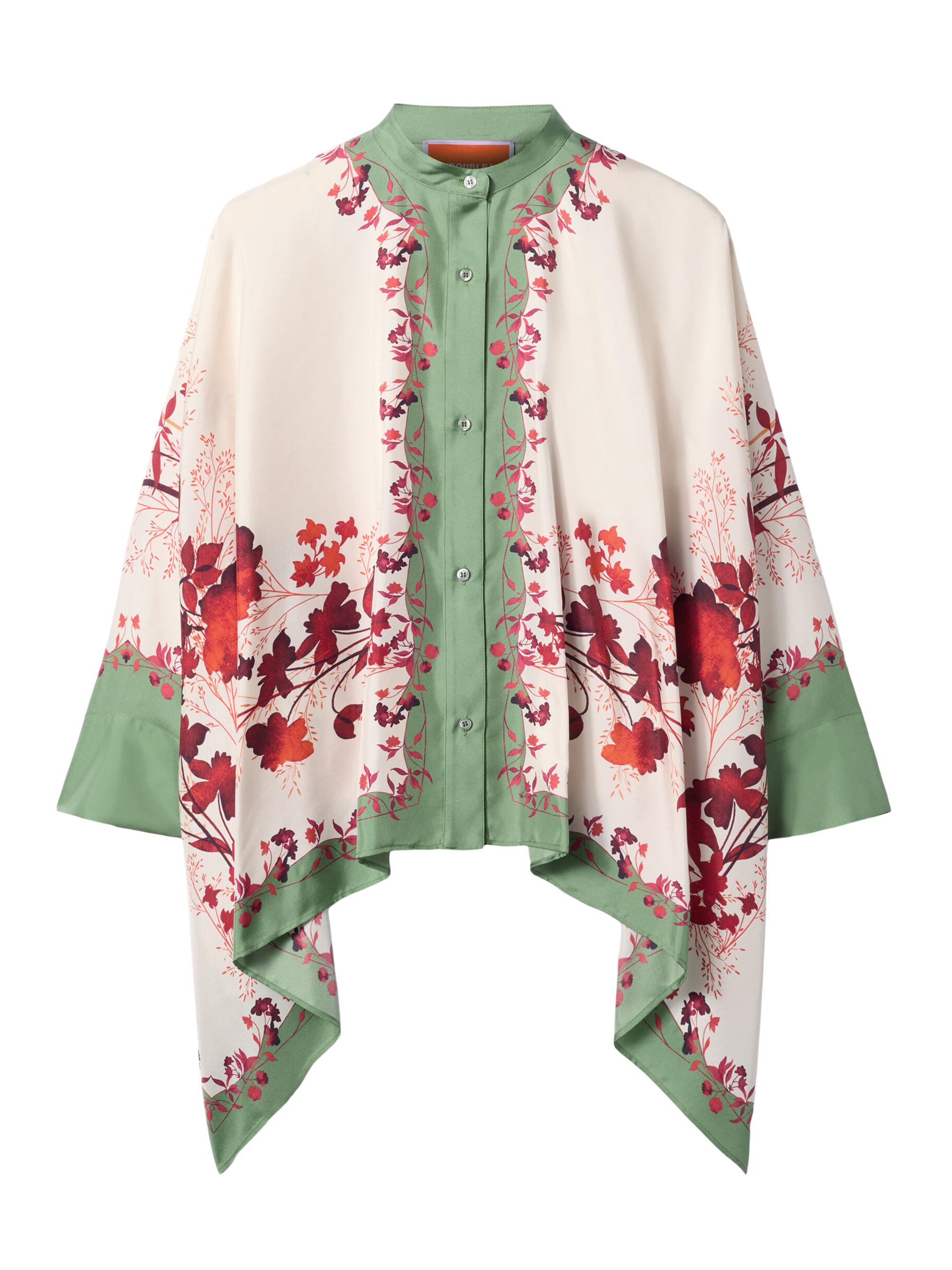 La DoubleJ Women's Foulard Shirt - Woodland Placee Camouflage