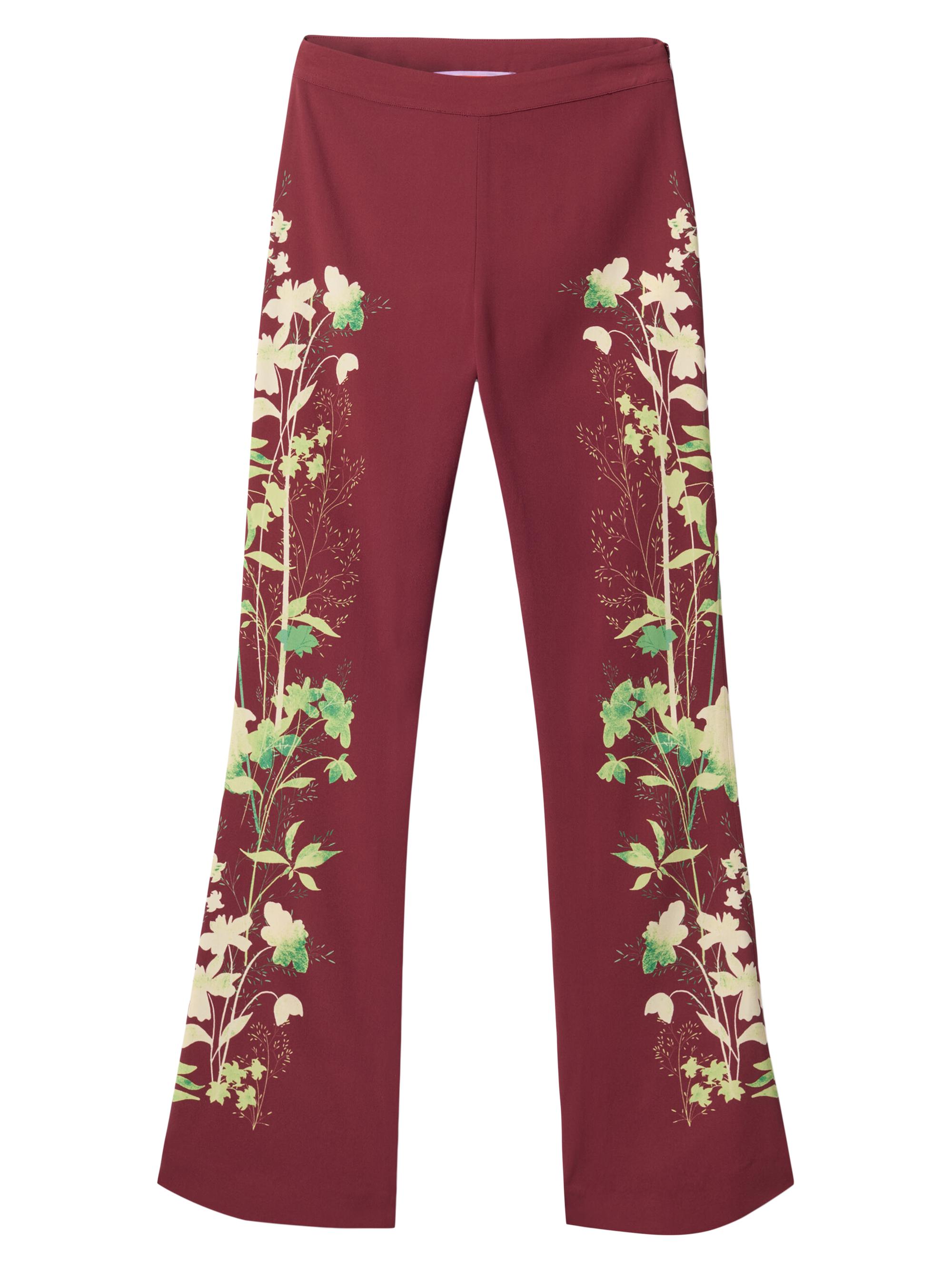 La DoubleJ Women's Stretch Pants - Woodland Placee Bordeaux