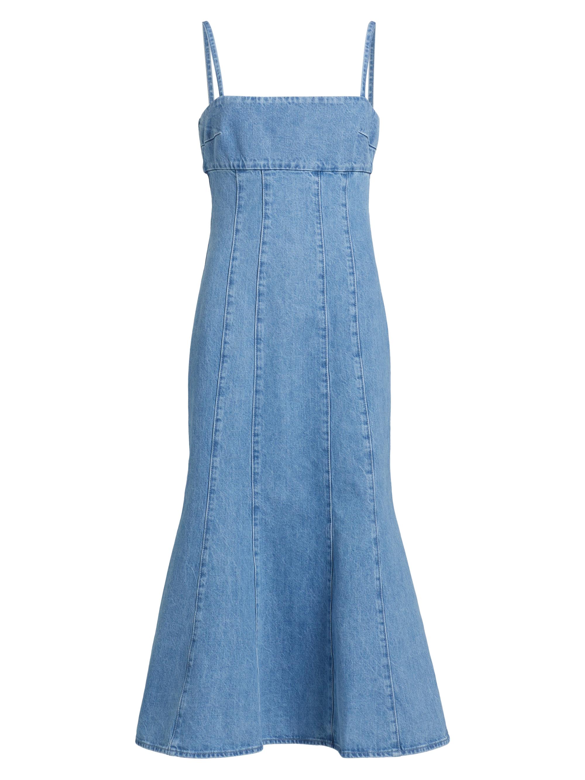 Toccin Women's Josephine Denim Midi-Dress - Light Wash