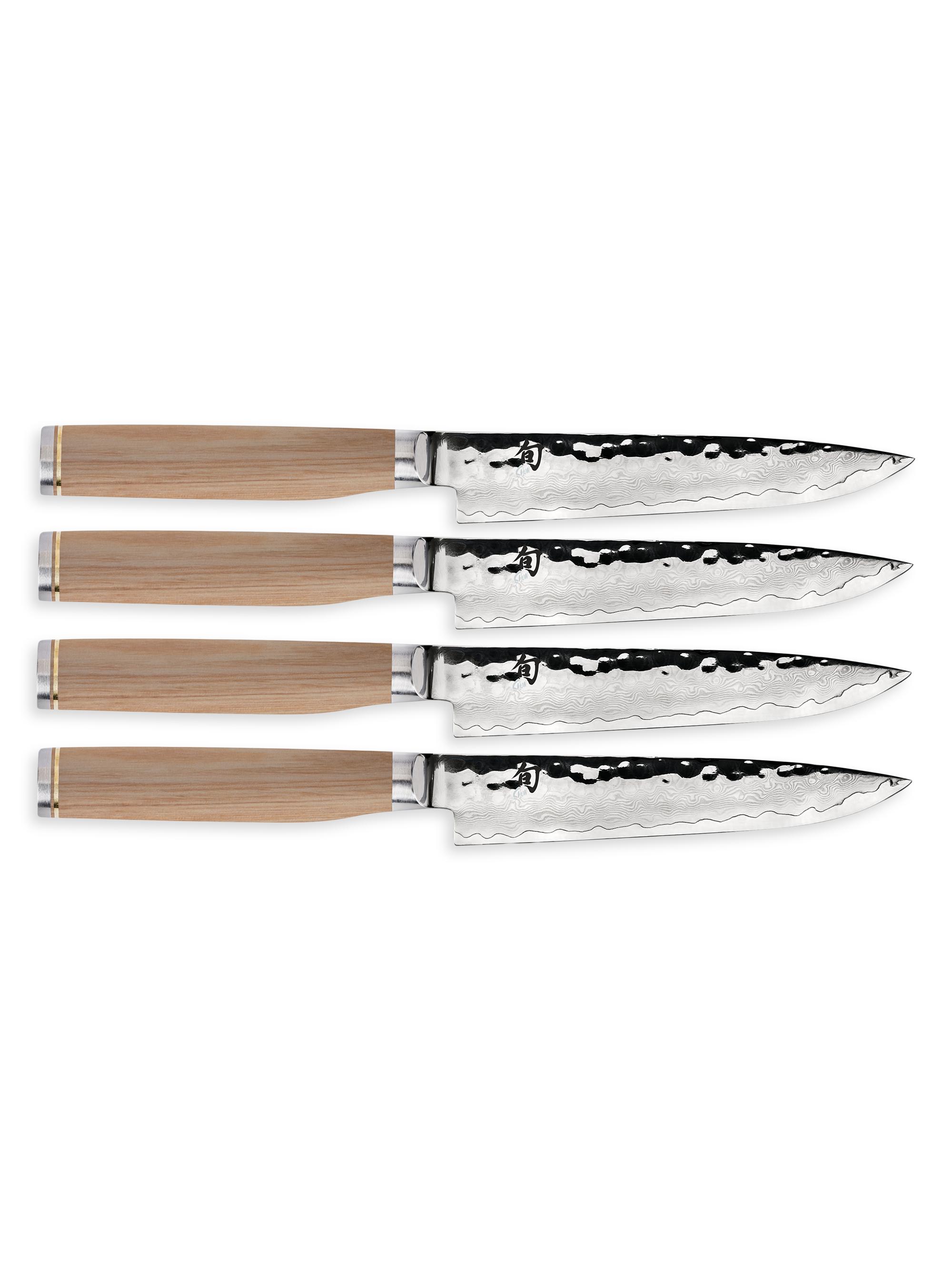 Shun Premier Blonde 4-Piece Steak Knife Set - Blonde