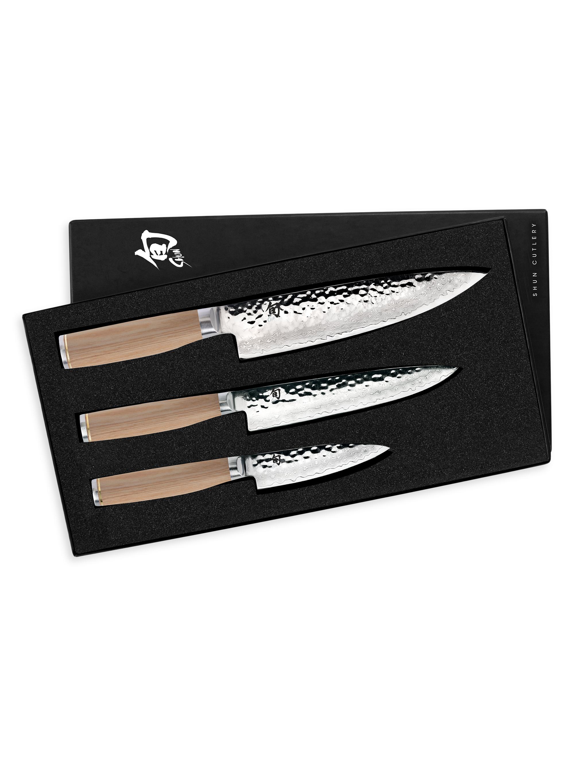 Shun Premier Blonde 3-Piece Paring Knives Set - Blonde
