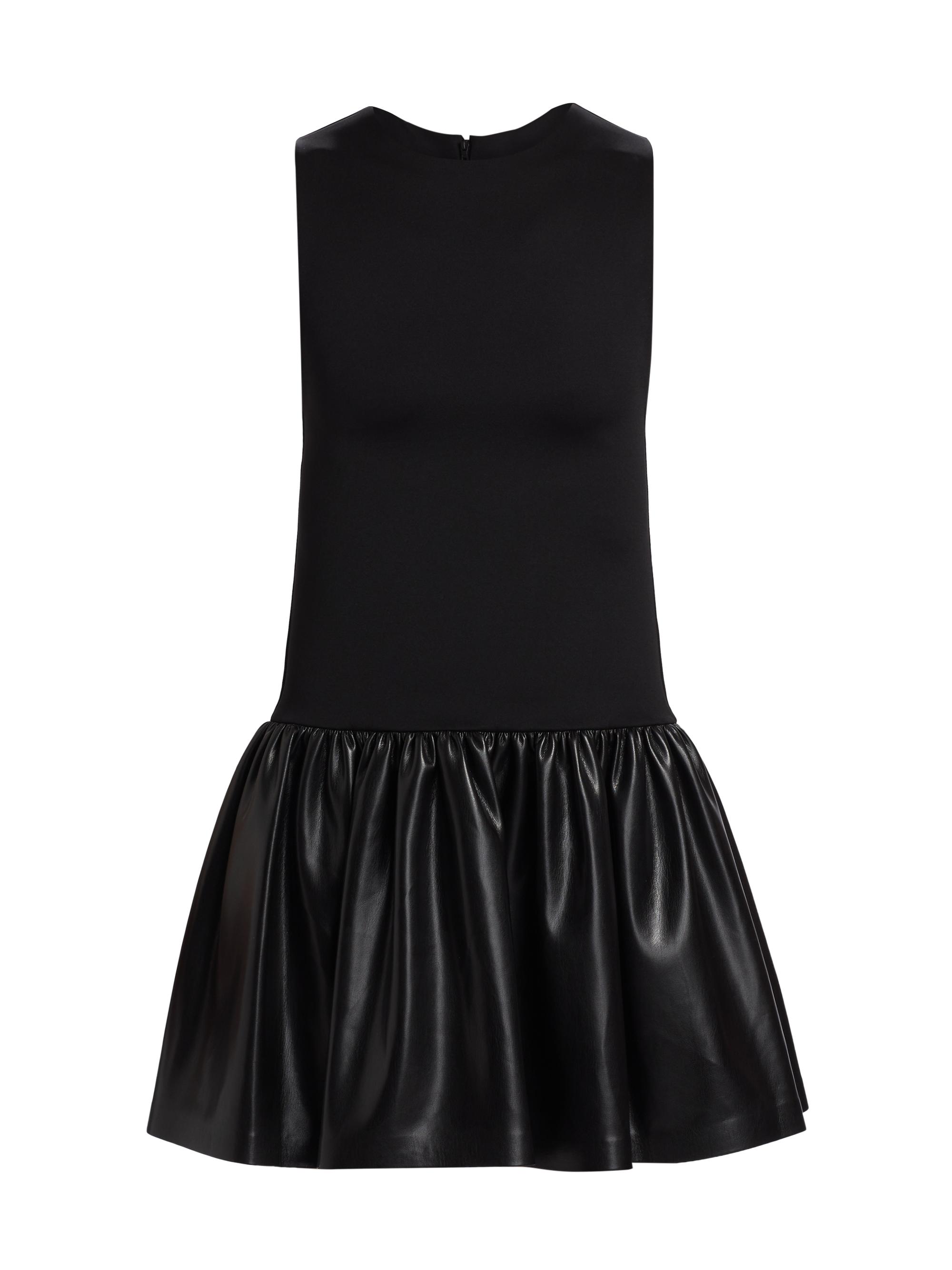ALICE + OLIVIA Women's Ella Faux Leather Minidress - Black