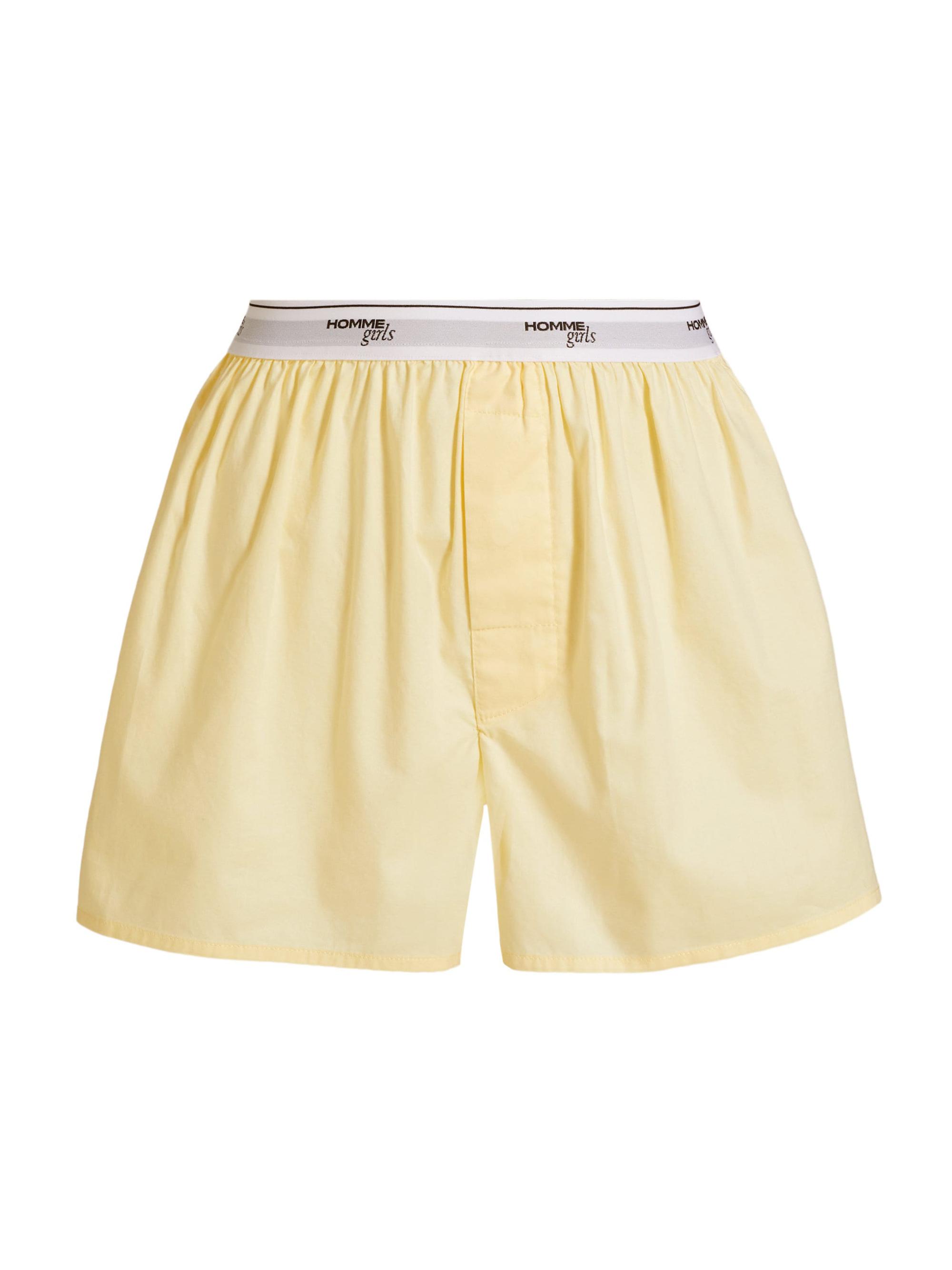 Hommegirls Women's Boxers - Pale Yellow