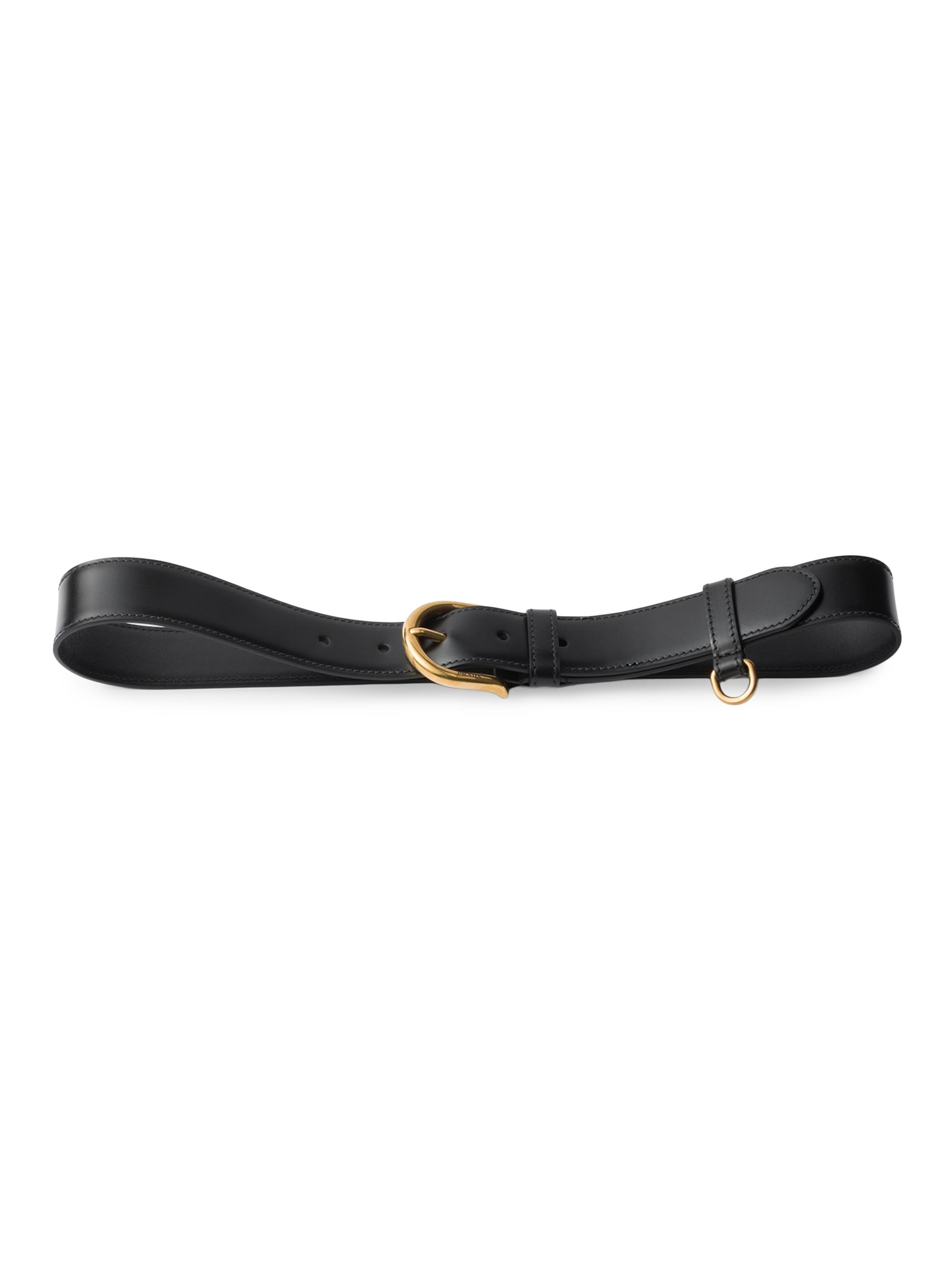 Prada Women's Leather Belt - Black