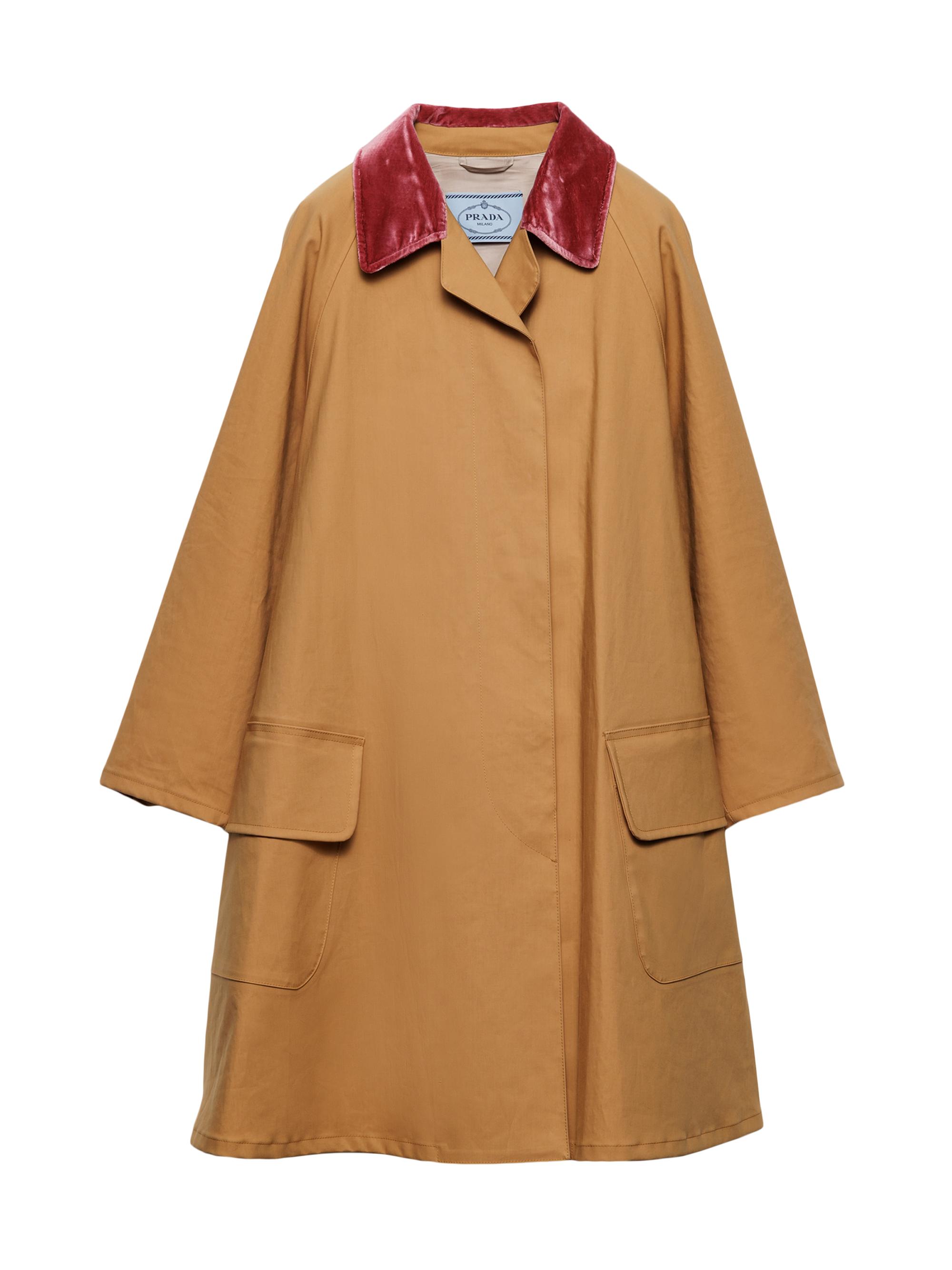 Prada Women's Cotton Raincoat - Beige Khaki