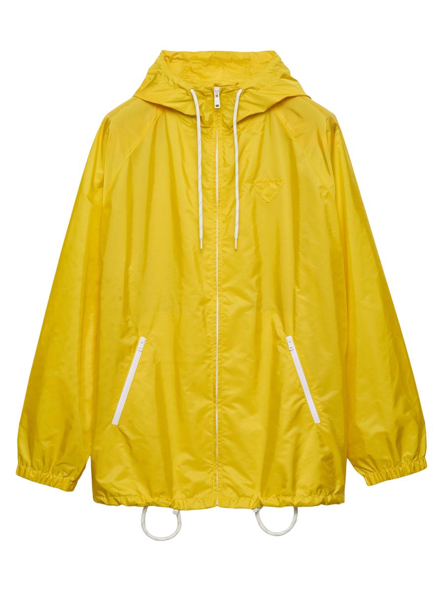 ジャケット Prada Yellow raincoat in lightweight Re-Nylon Prada Lightweight Re-Nylon Rain Jacket | Saks Fifth Avenue