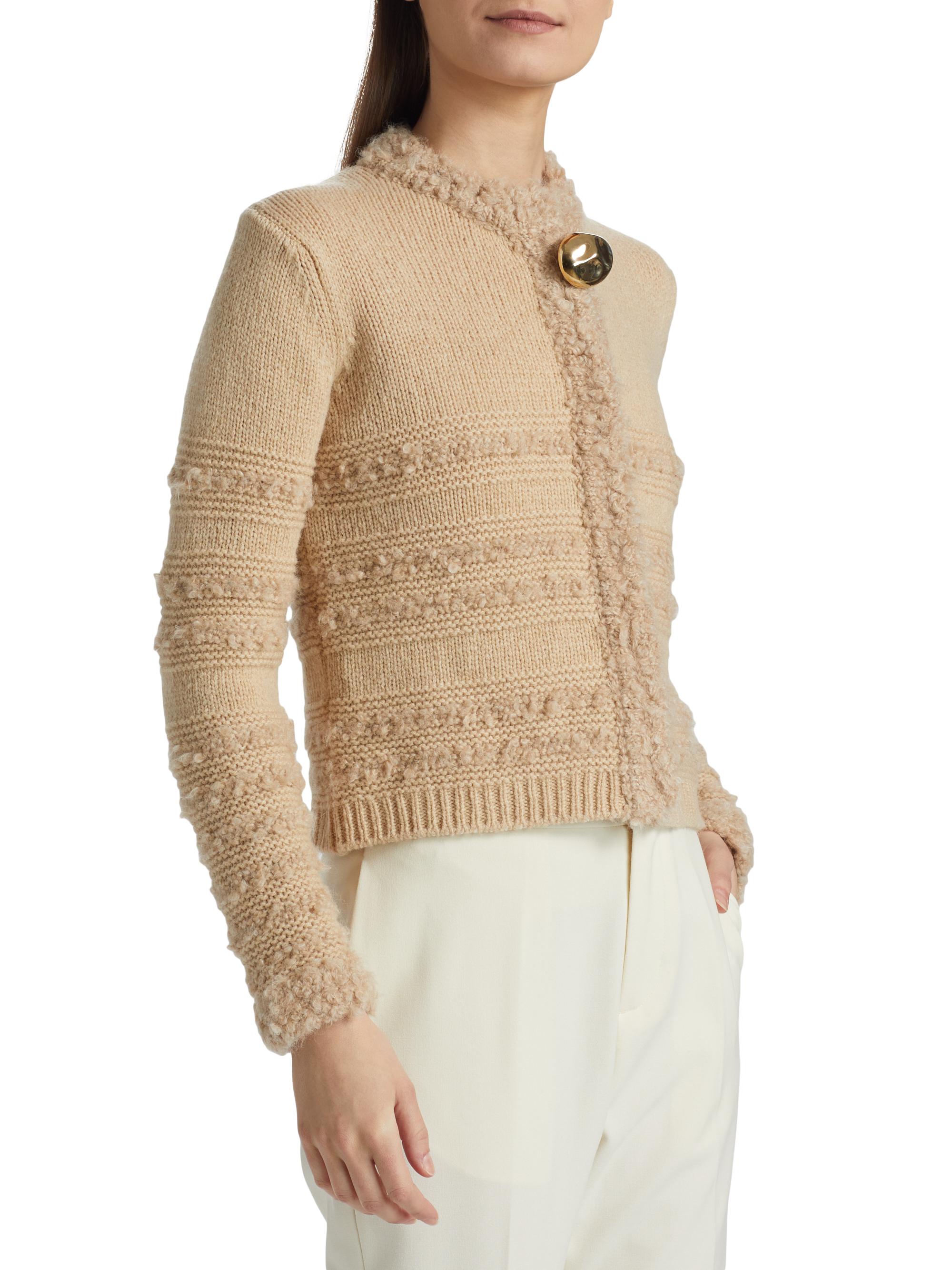 Fabiana Filippi Boucle Striped Cardigan | Saks Fifth Avenue