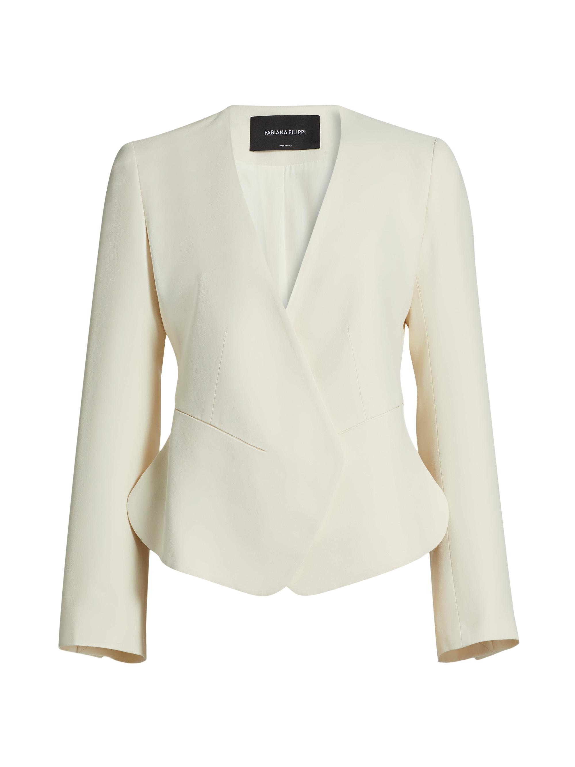 Fabiana Filippi Women's Cady Flared Jacket - Natural