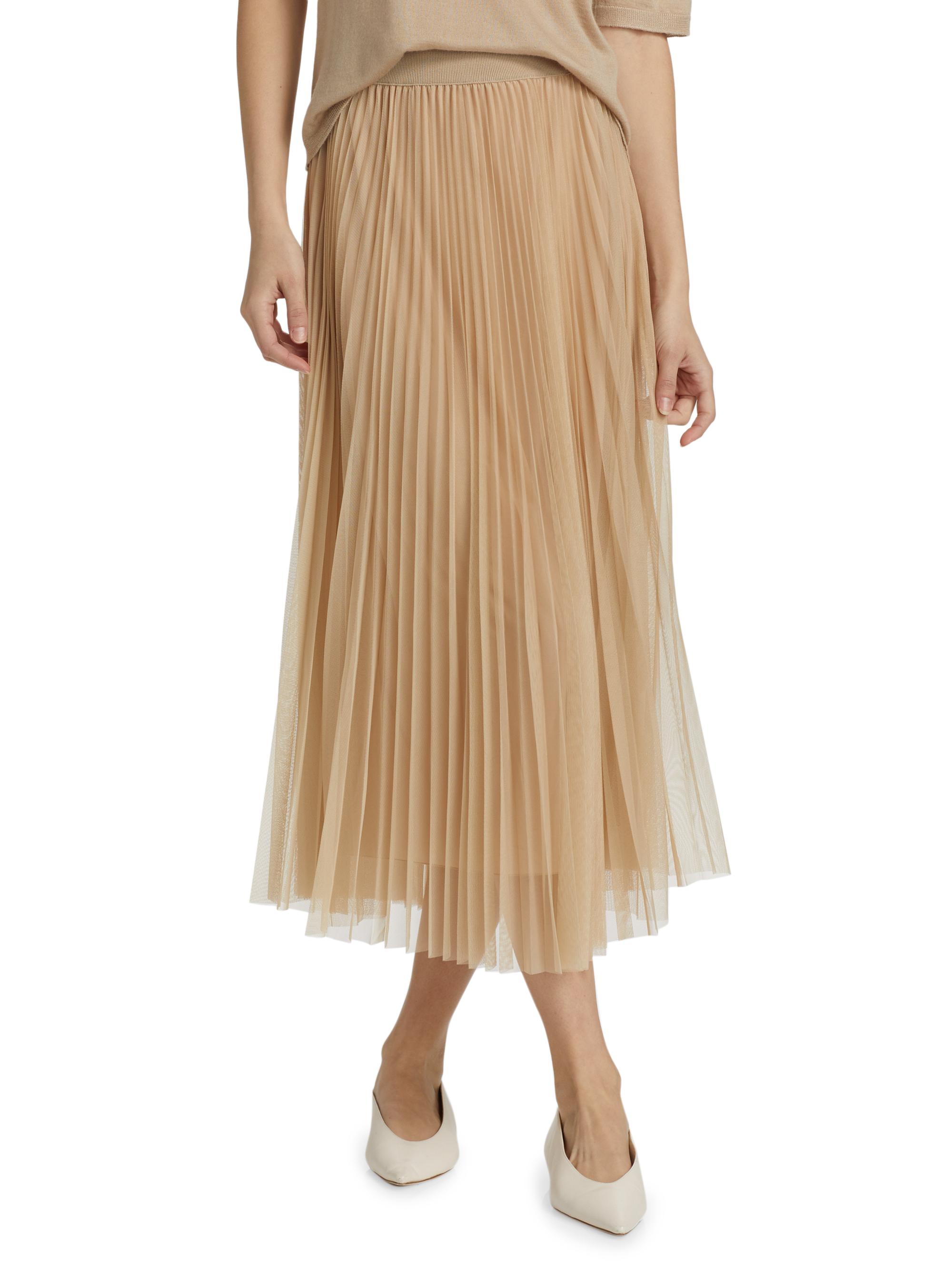Fabiana Filippi Pleated Tulle Midi-Skirt | Saks Fifth Avenue