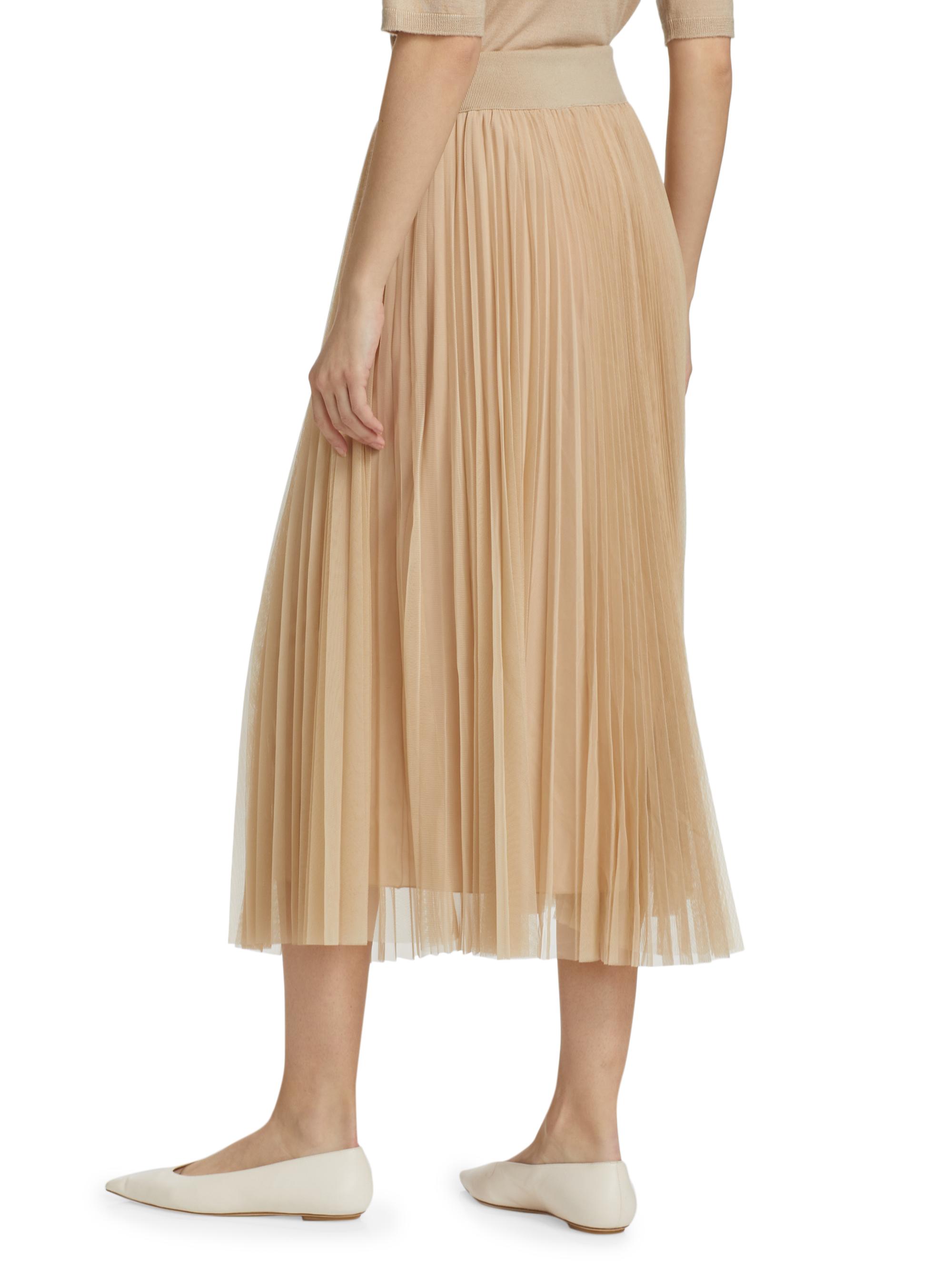 Fabiana Filippi Pleated Tulle Midi-Skirt | Saks Fifth Avenue
