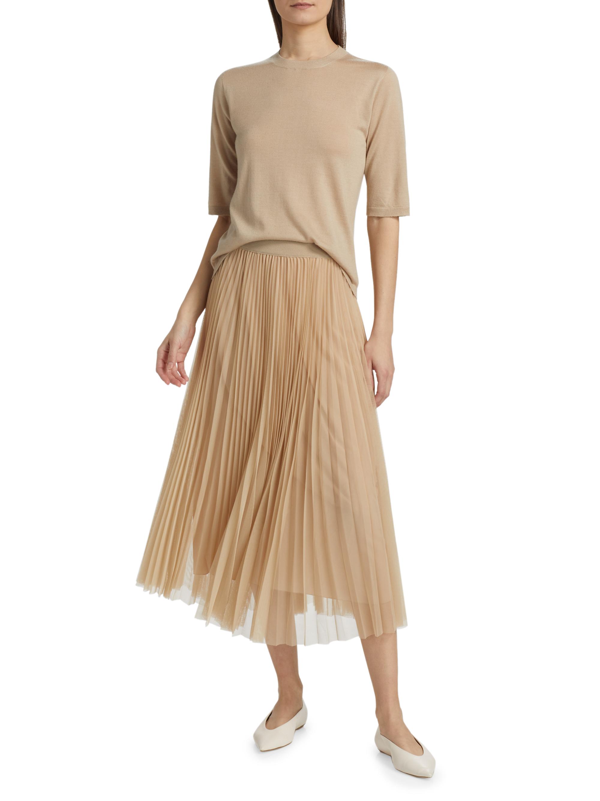Fabiana Filippi Pleated Tulle Midi-Skirt | Saks Fifth Avenue
