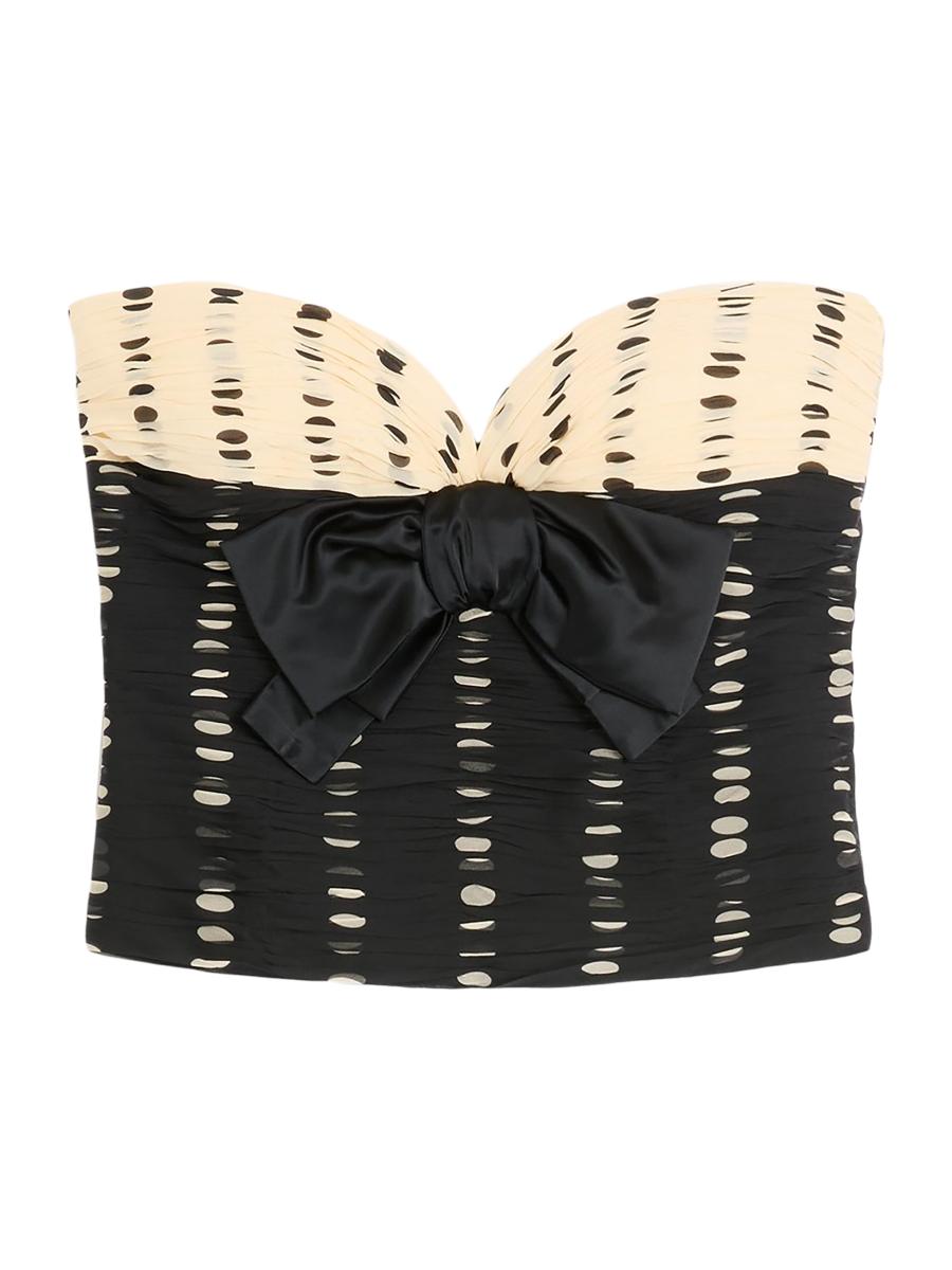 valentino トップス Valentino Garavani Chiffon Top with Plusdepois Print | Saks Fifth
