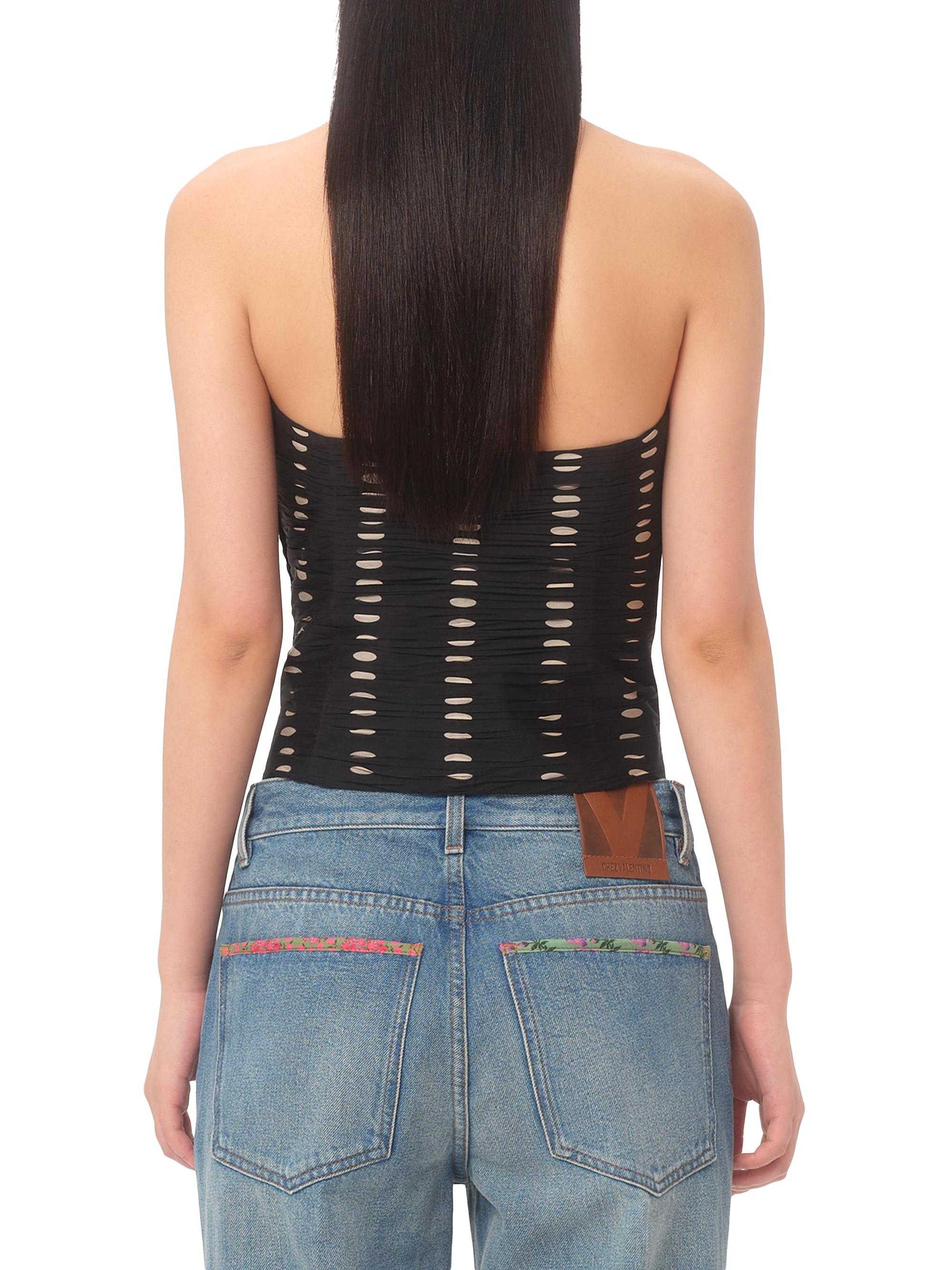 Valentino Garavani Chiffon Top with Plusdepois Print | Saks Fifth