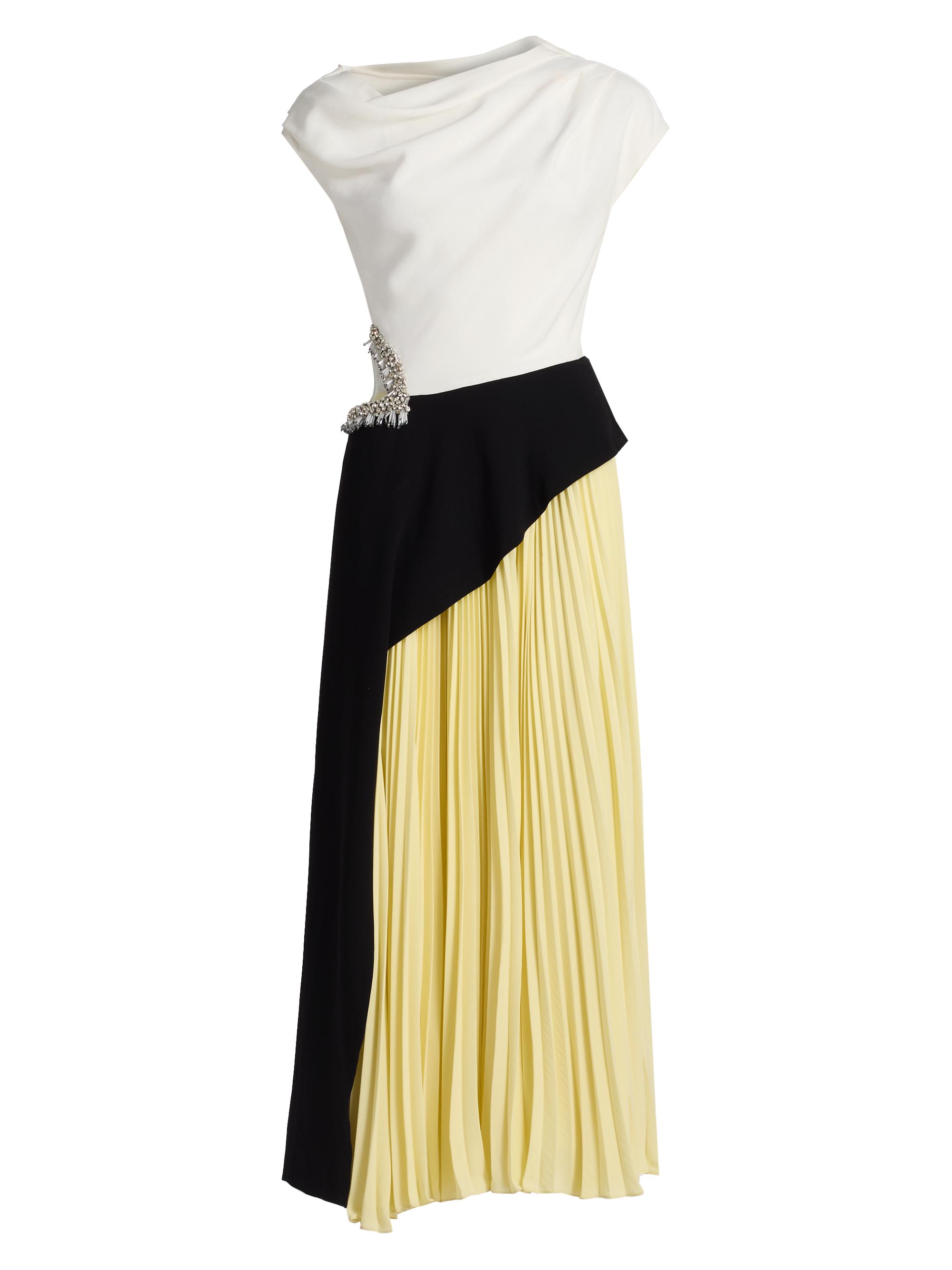 SIMKHAI Andromeda Colorblocked Cut-Out Midi Dress | Saks Fifth Avenue